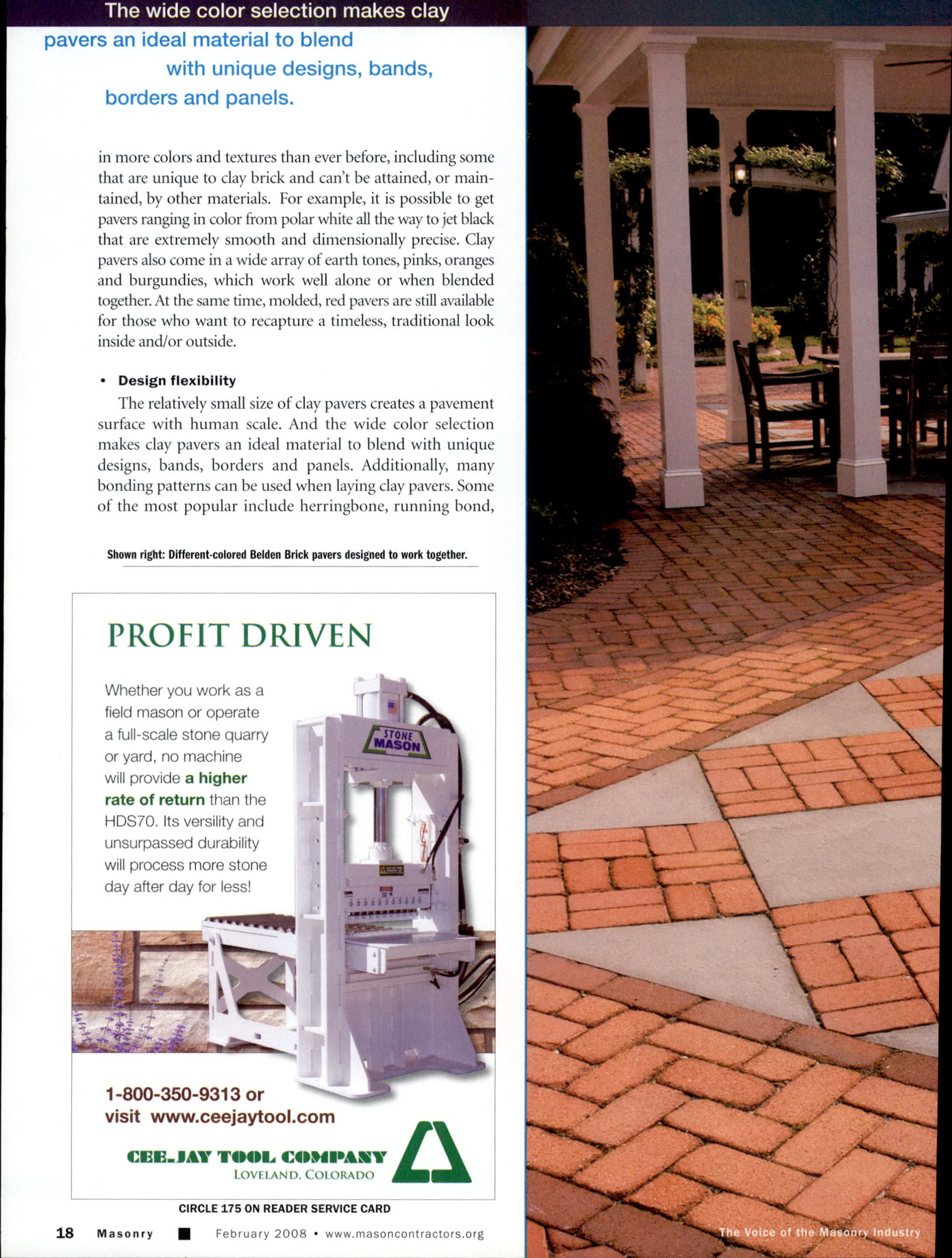 Masonry Magazine February 2008 Page. 20