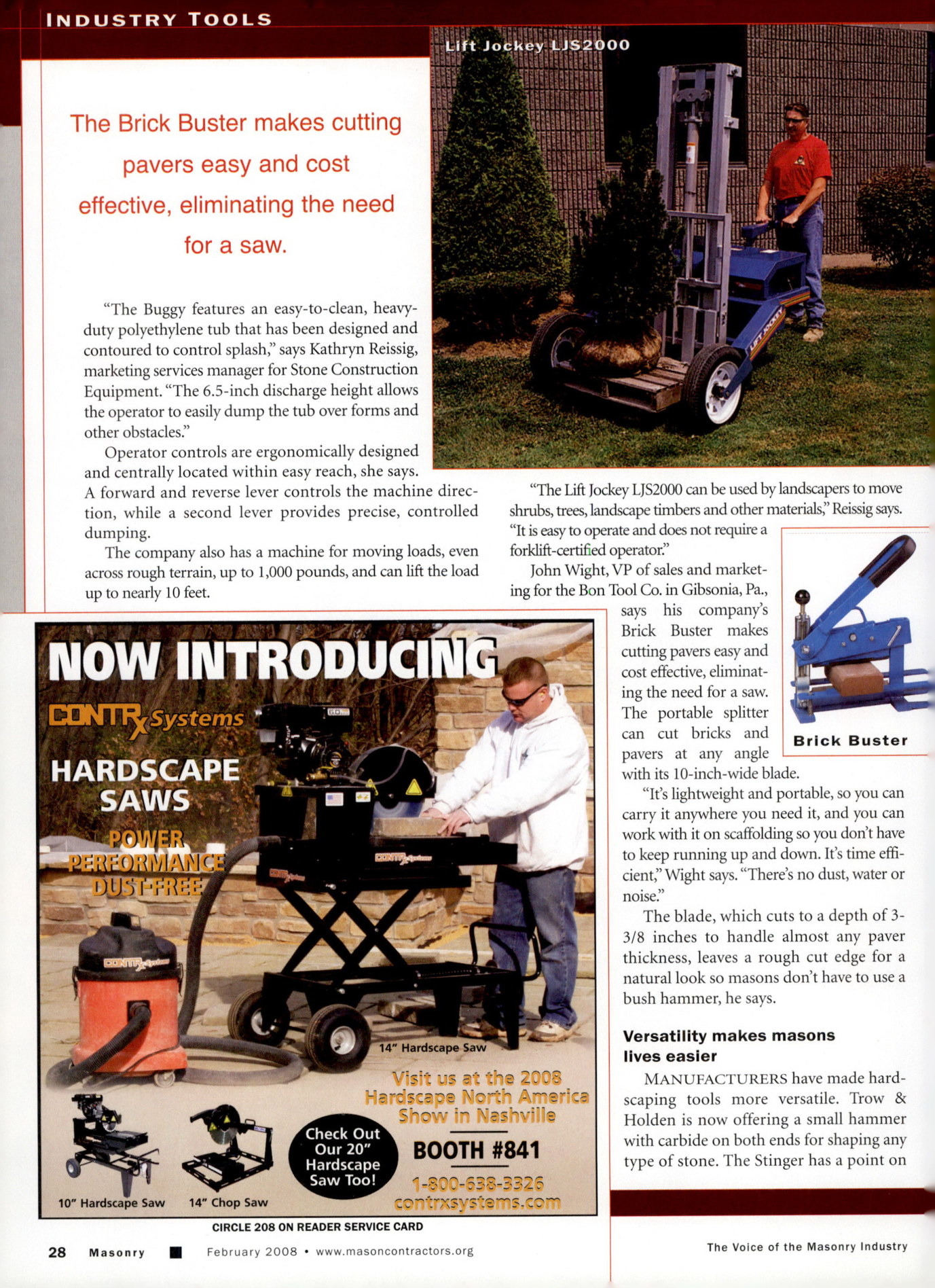 Masonry Magazine February 2008 Page. 30