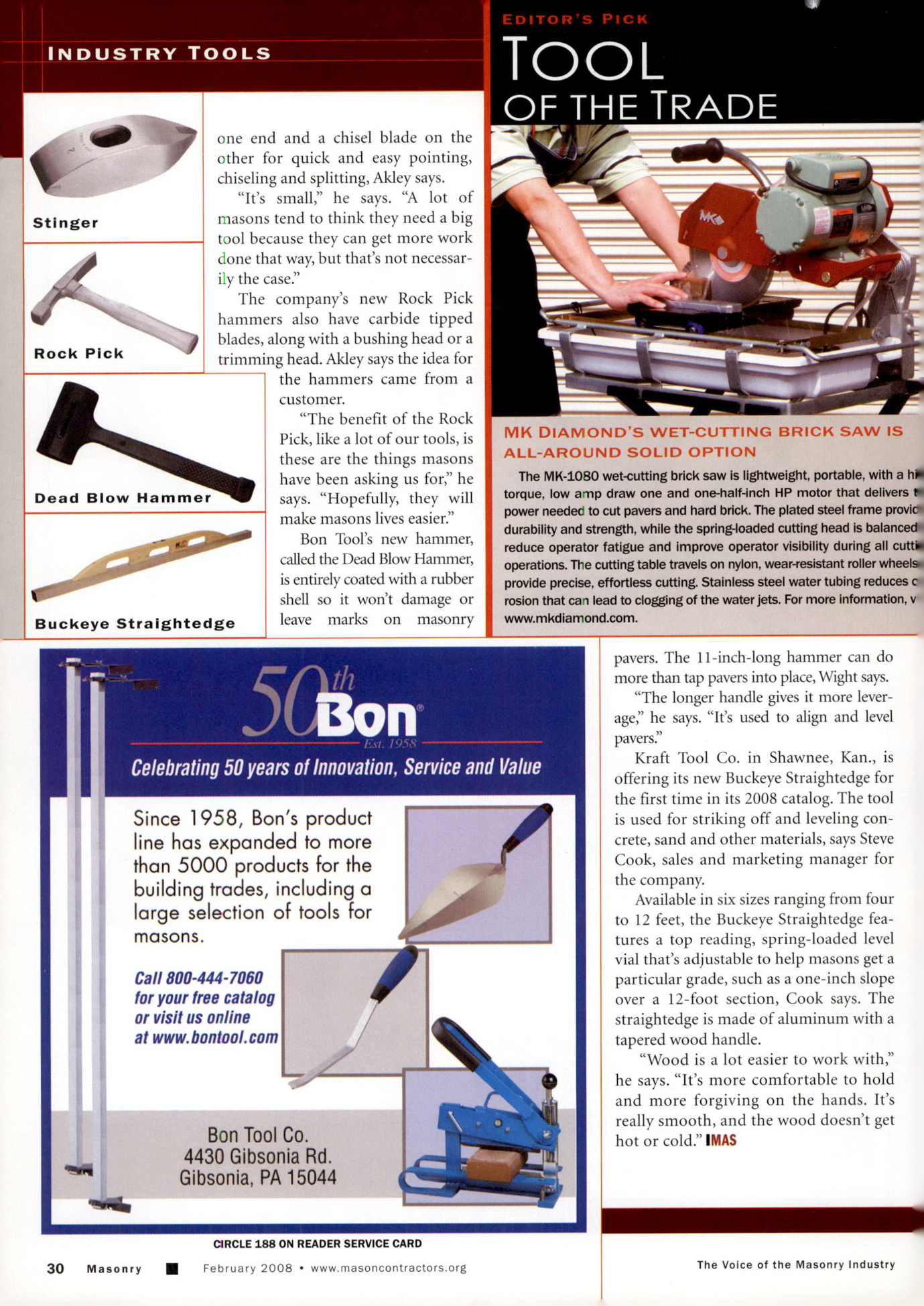 Masonry Magazine February 2008 Page. 32