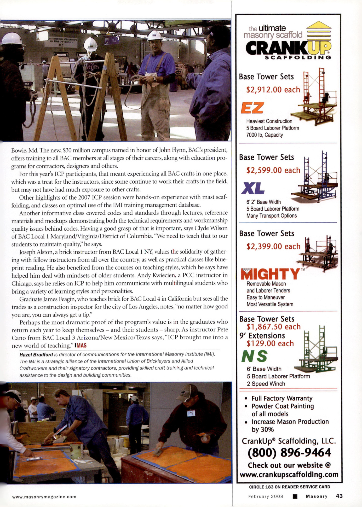 Masonry Magazine February 2008 Page. 45