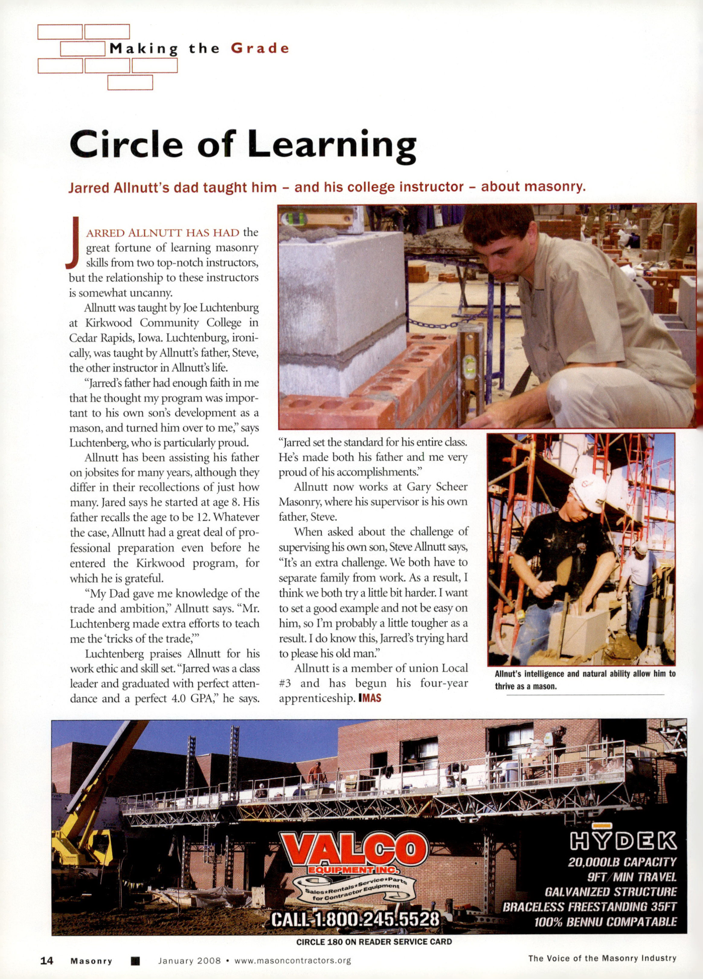 Masonry Magazine January 2008 Page. 18