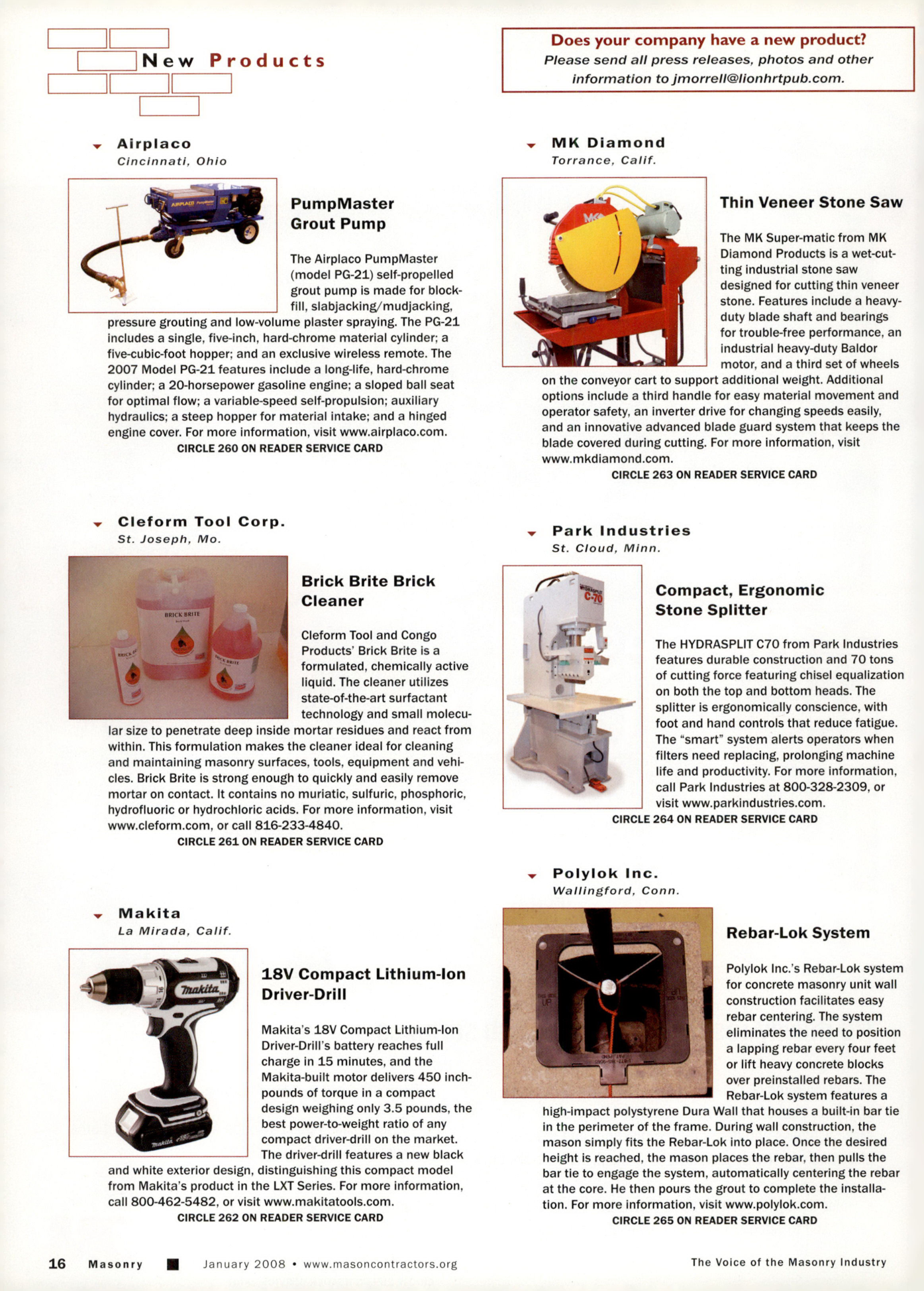 Masonry Magazine January 2008 Page. 20