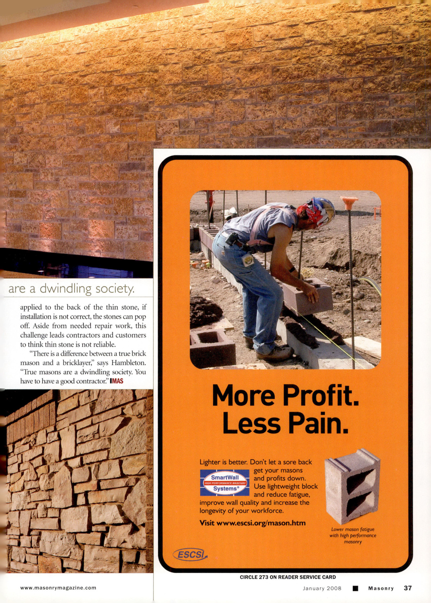 Masonry Magazine January 2008 Page. 41