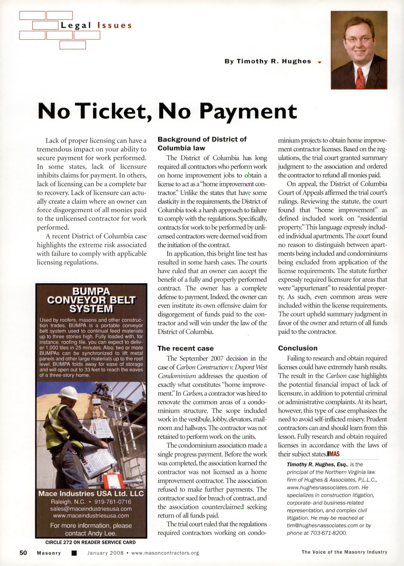 Masonry Magazine January 2008 Page. 54