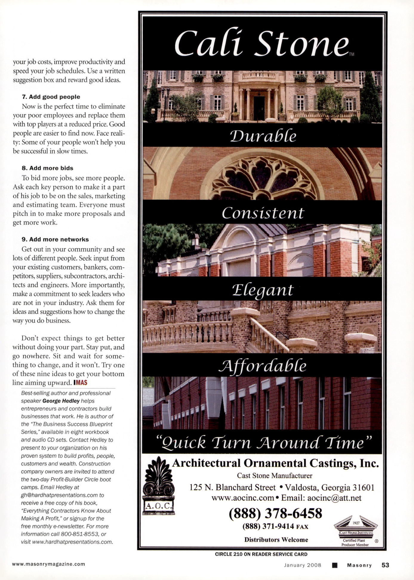 Masonry Magazine January 2008 Page. 57
