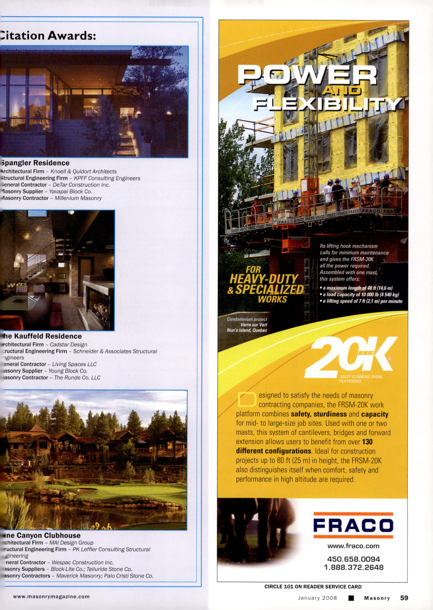 Masonry Magazine January 2008 Page. 63