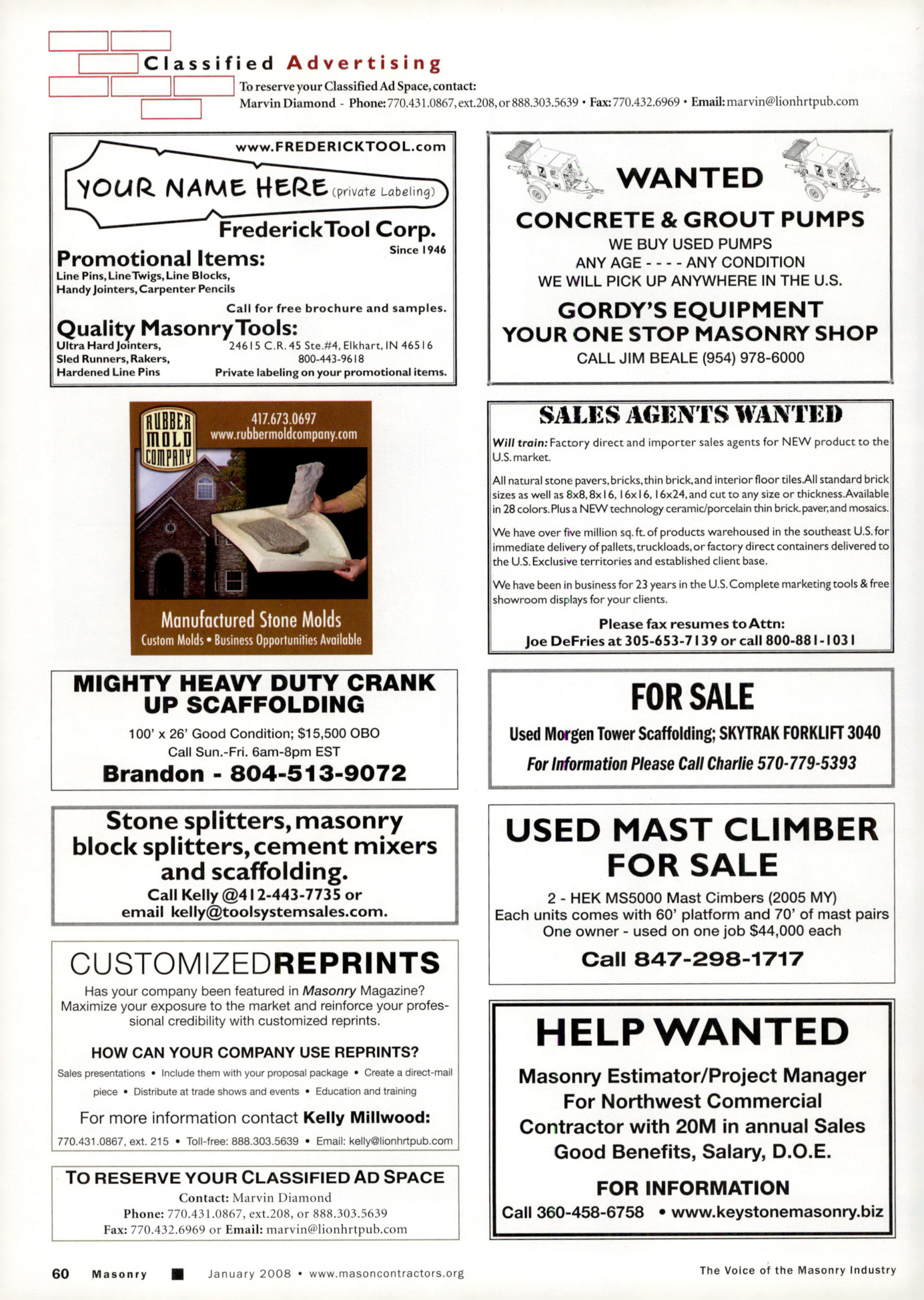 Masonry Magazine January 2008 Page. 64