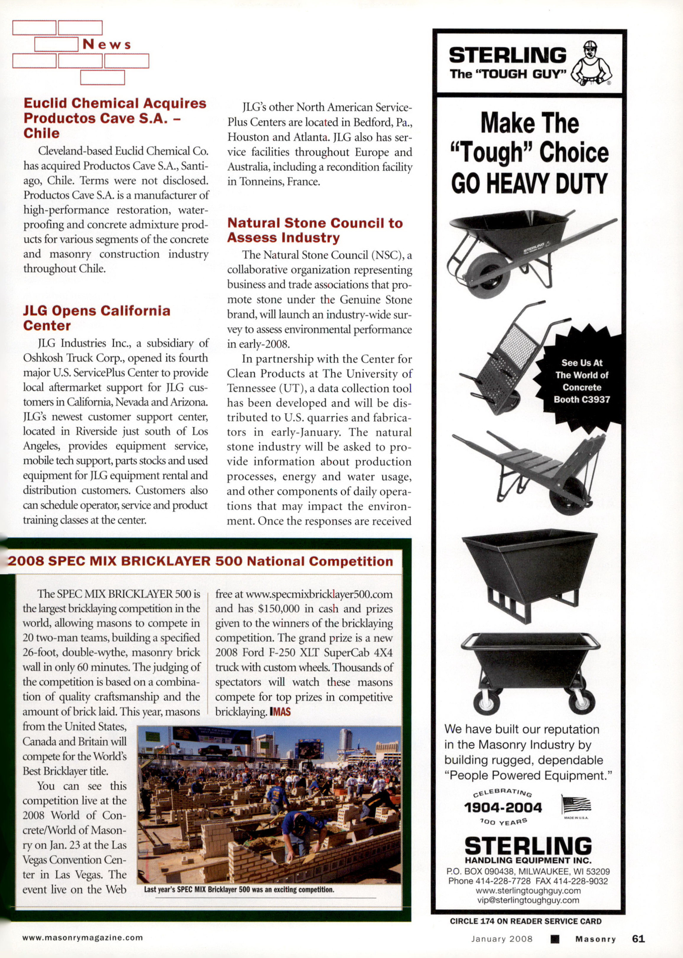Masonry Magazine January 2008 Page. 65