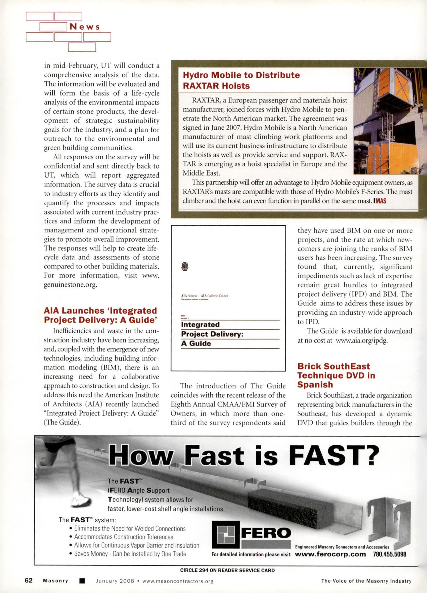 Masonry Magazine January 2008 Page. 66