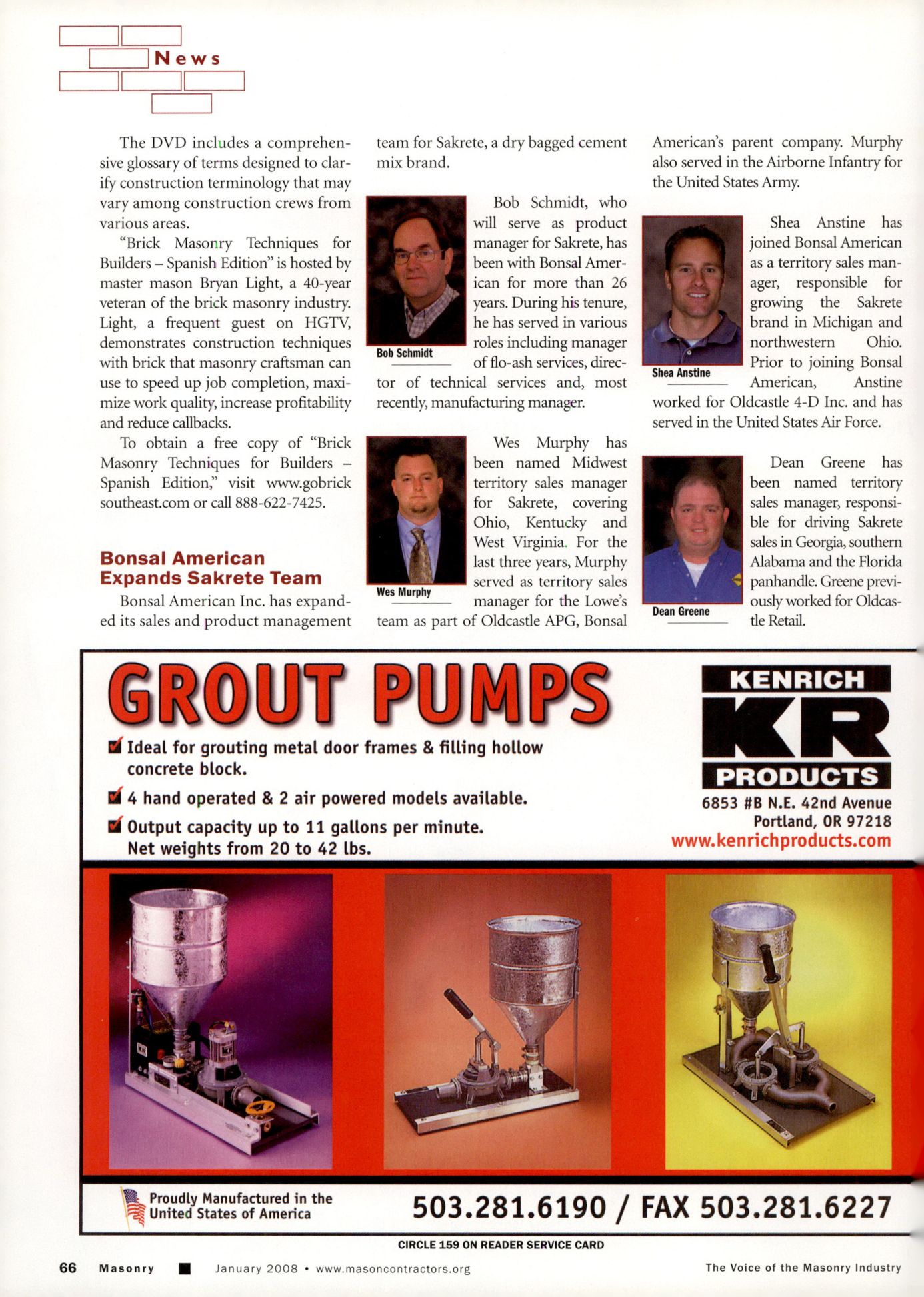 Masonry Magazine January 2008 Page. 70