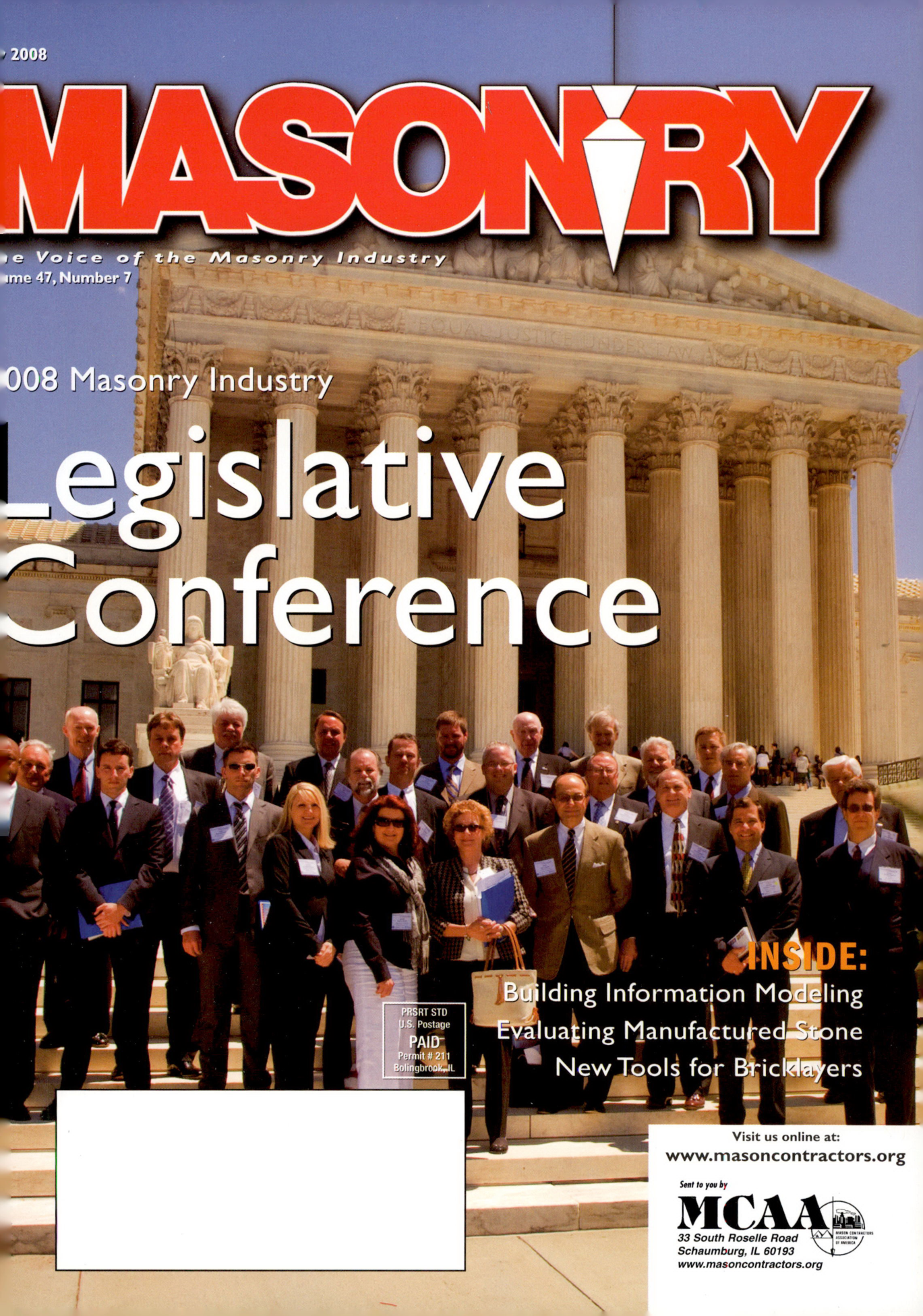 Masonry Magazine July 2008 Page. 1