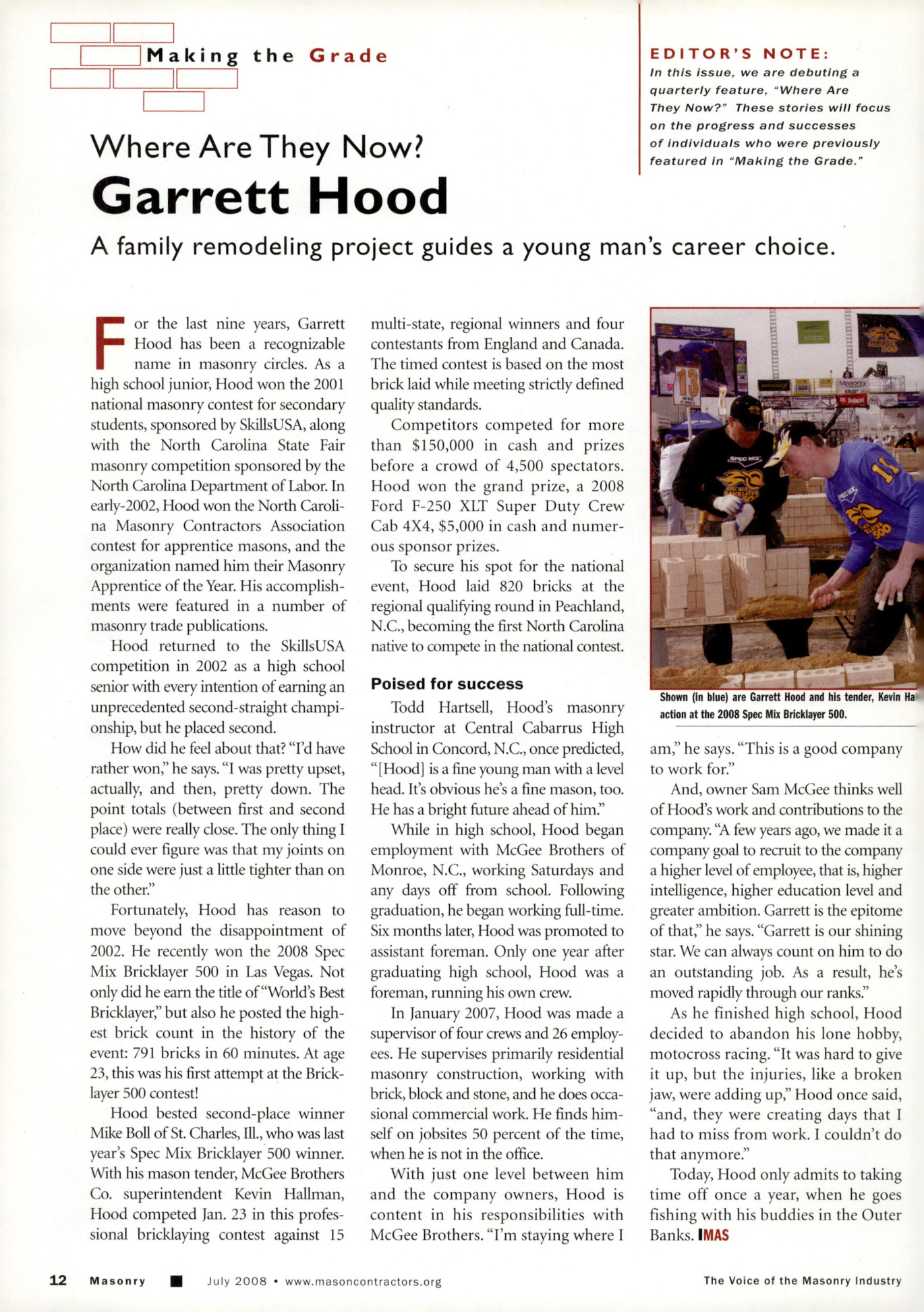 Masonry Magazine July 2008 Page. 14