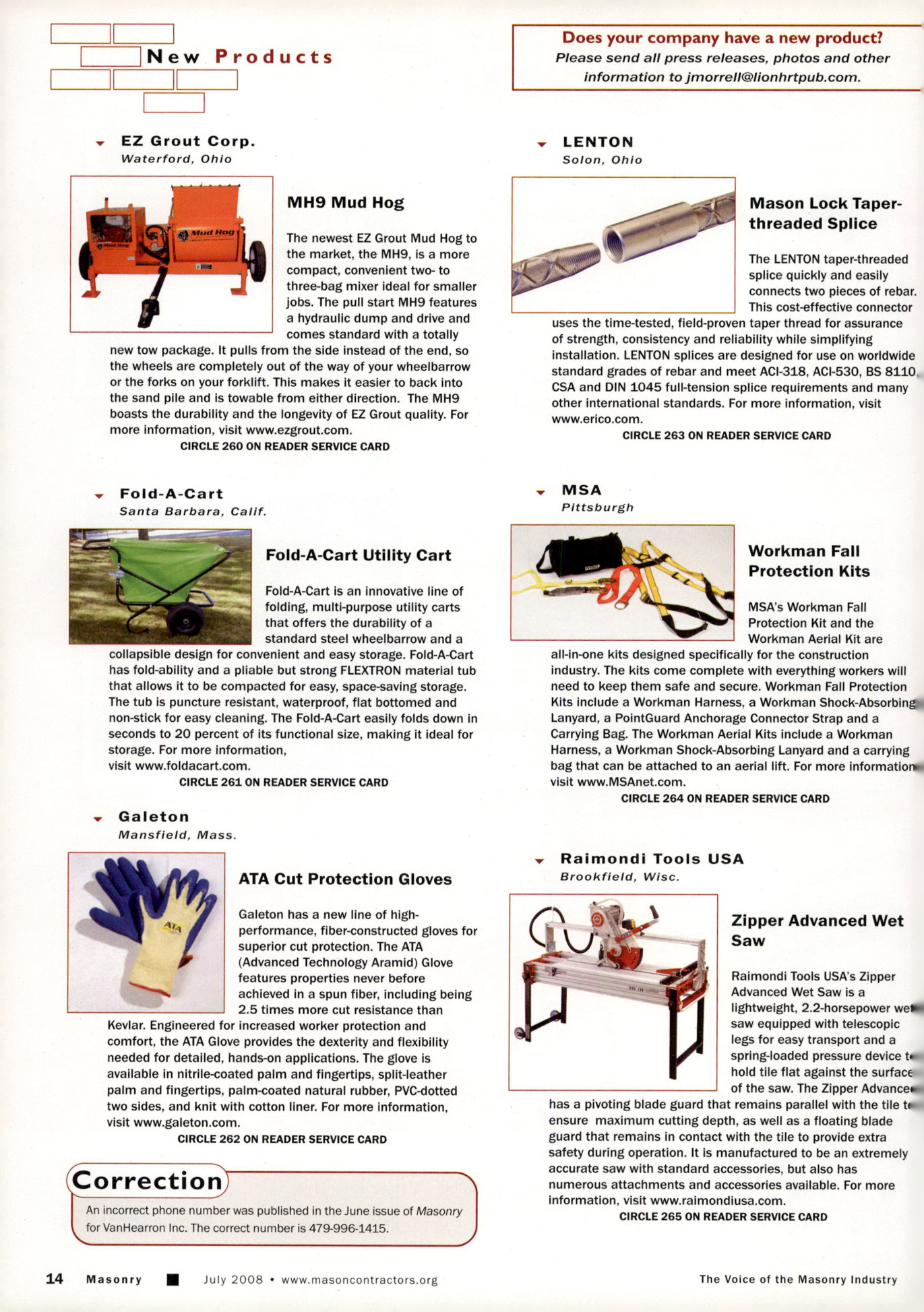 Masonry Magazine July 2008 Page. 16