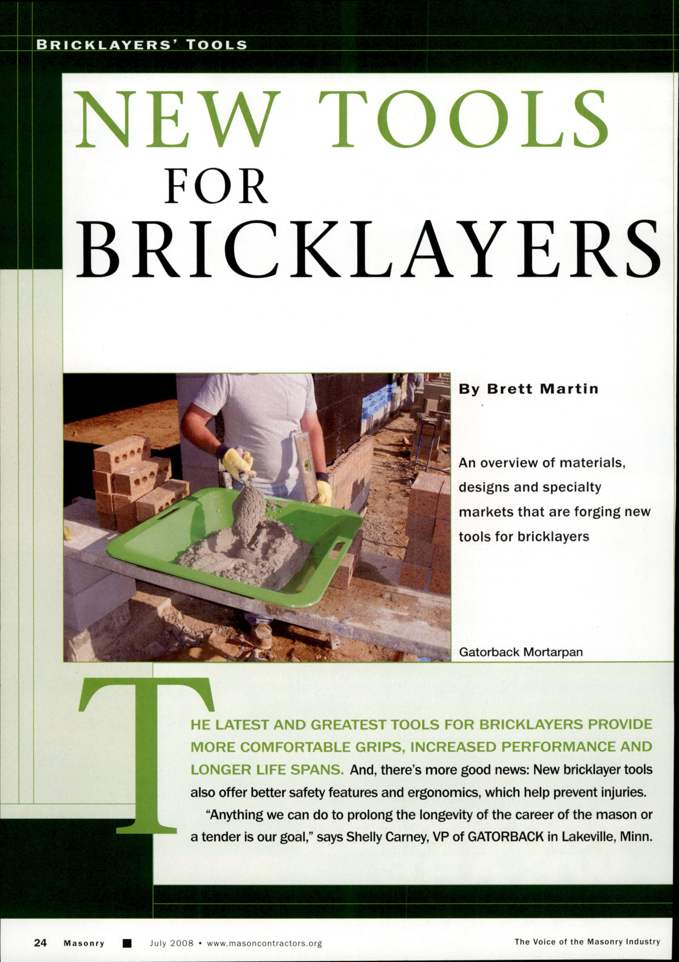 Masonry Magazine July 2008 Page. 26