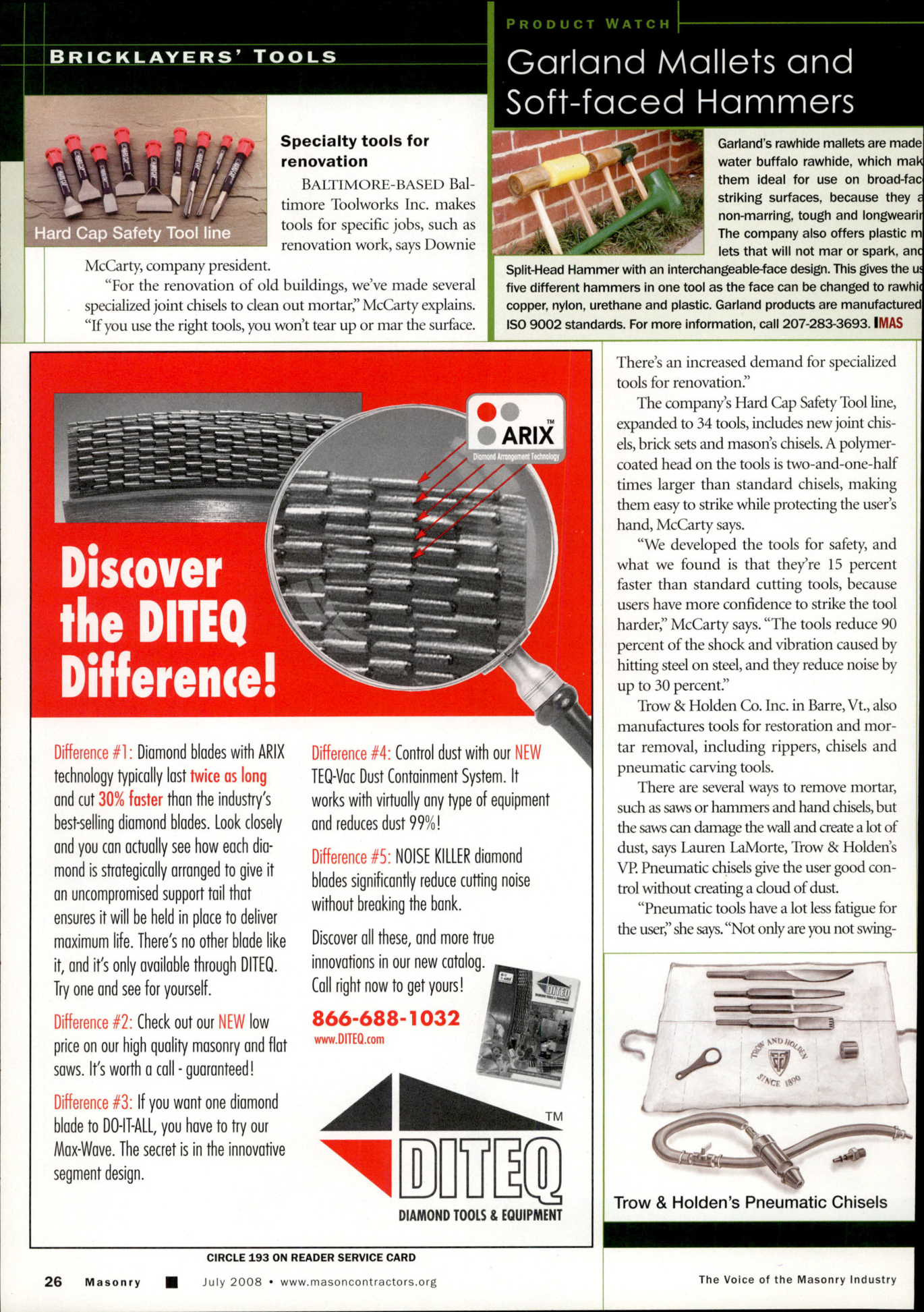 Masonry Magazine July 2008 Page. 28