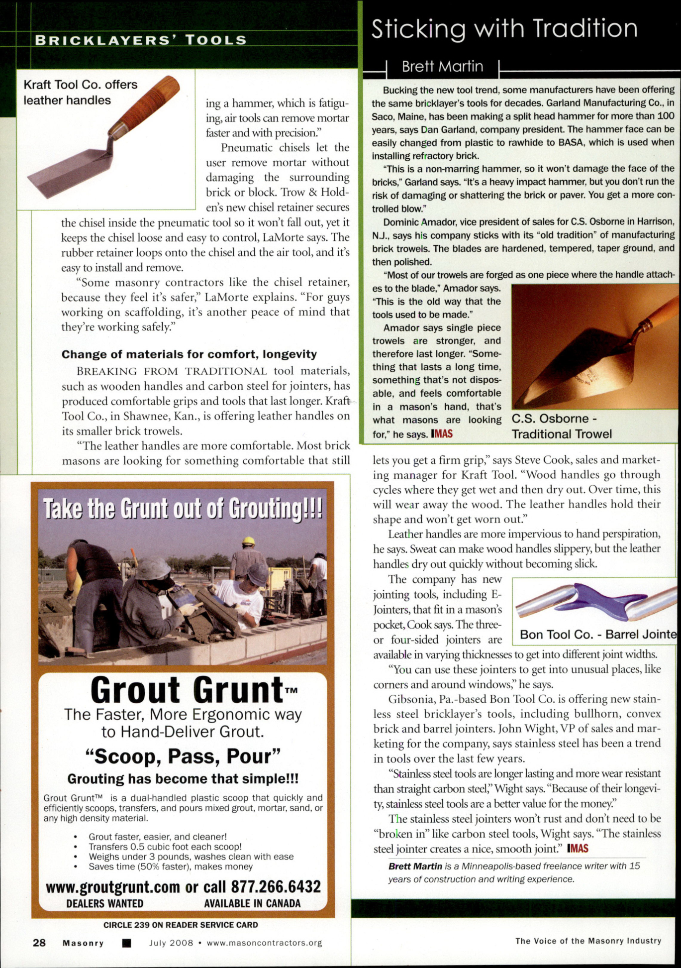 Masonry Magazine July 2008 Page. 30