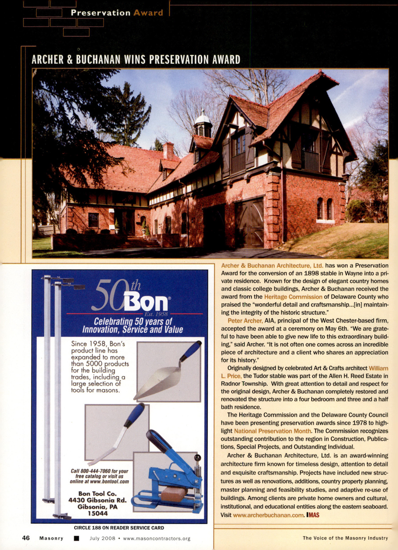 Masonry Magazine July 2008 Page. 48