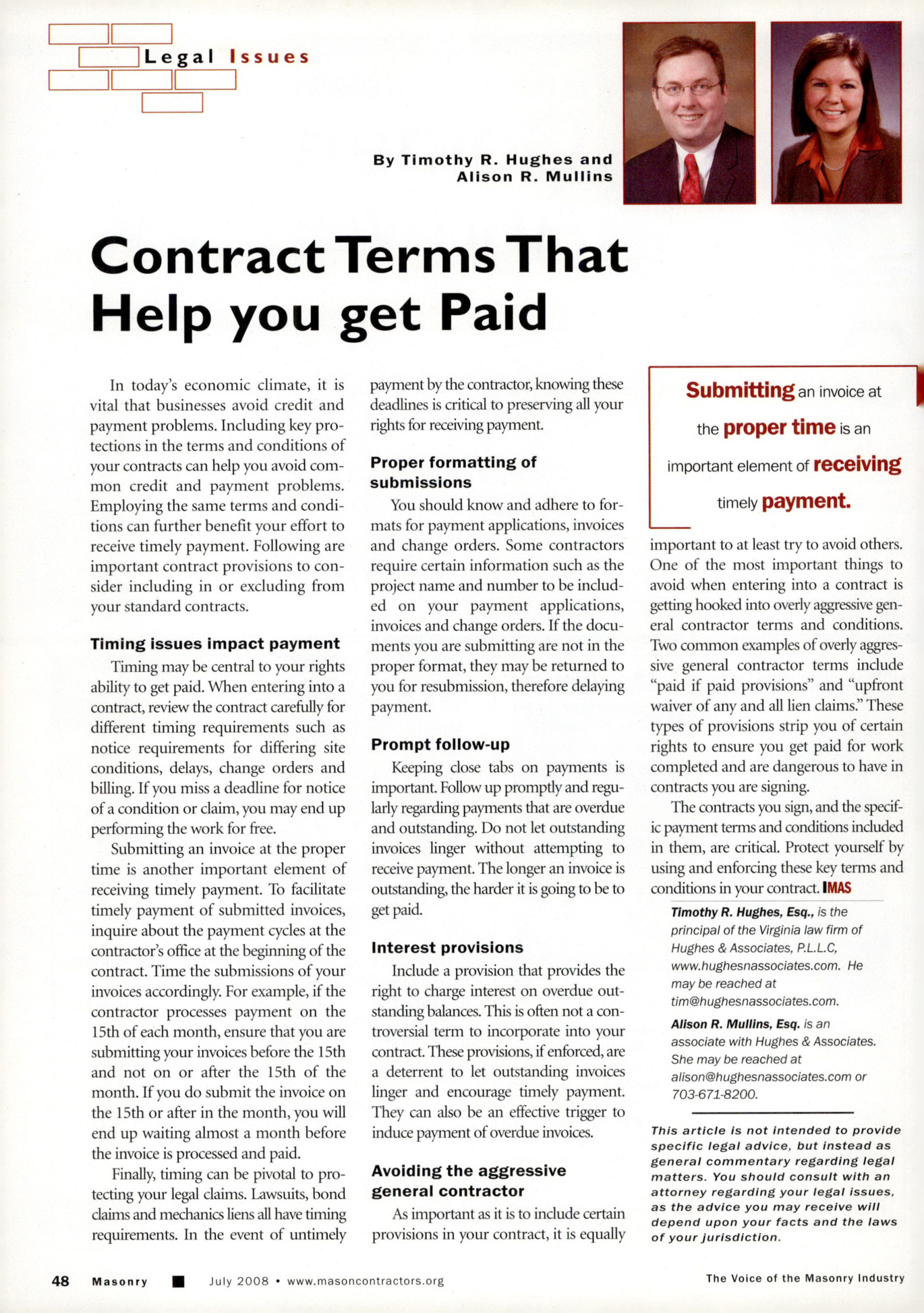 Masonry Magazine July 2008 Page. 50