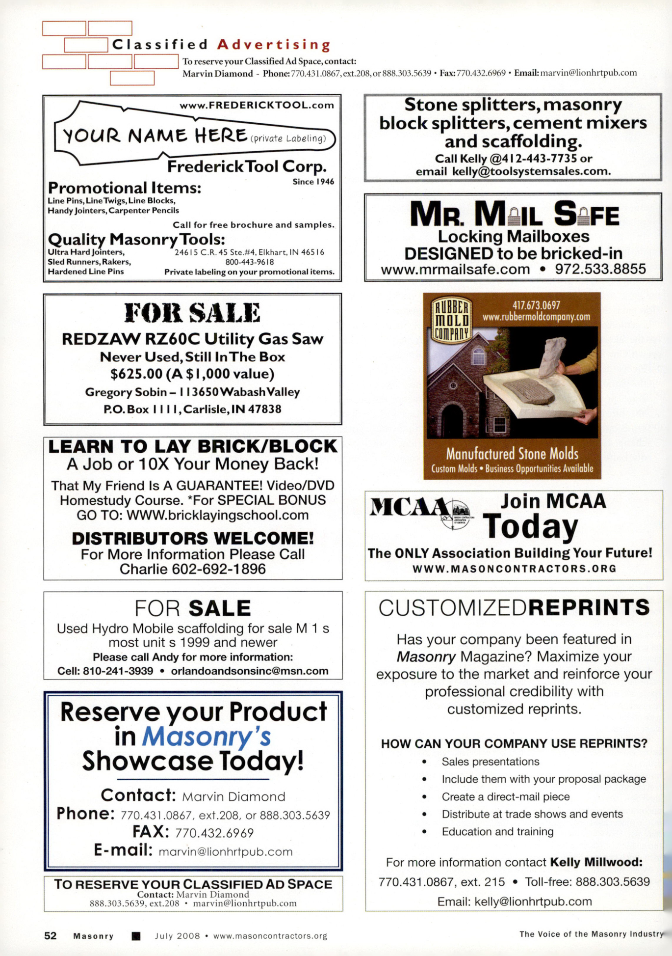 Masonry Magazine July 2008 Page. 54