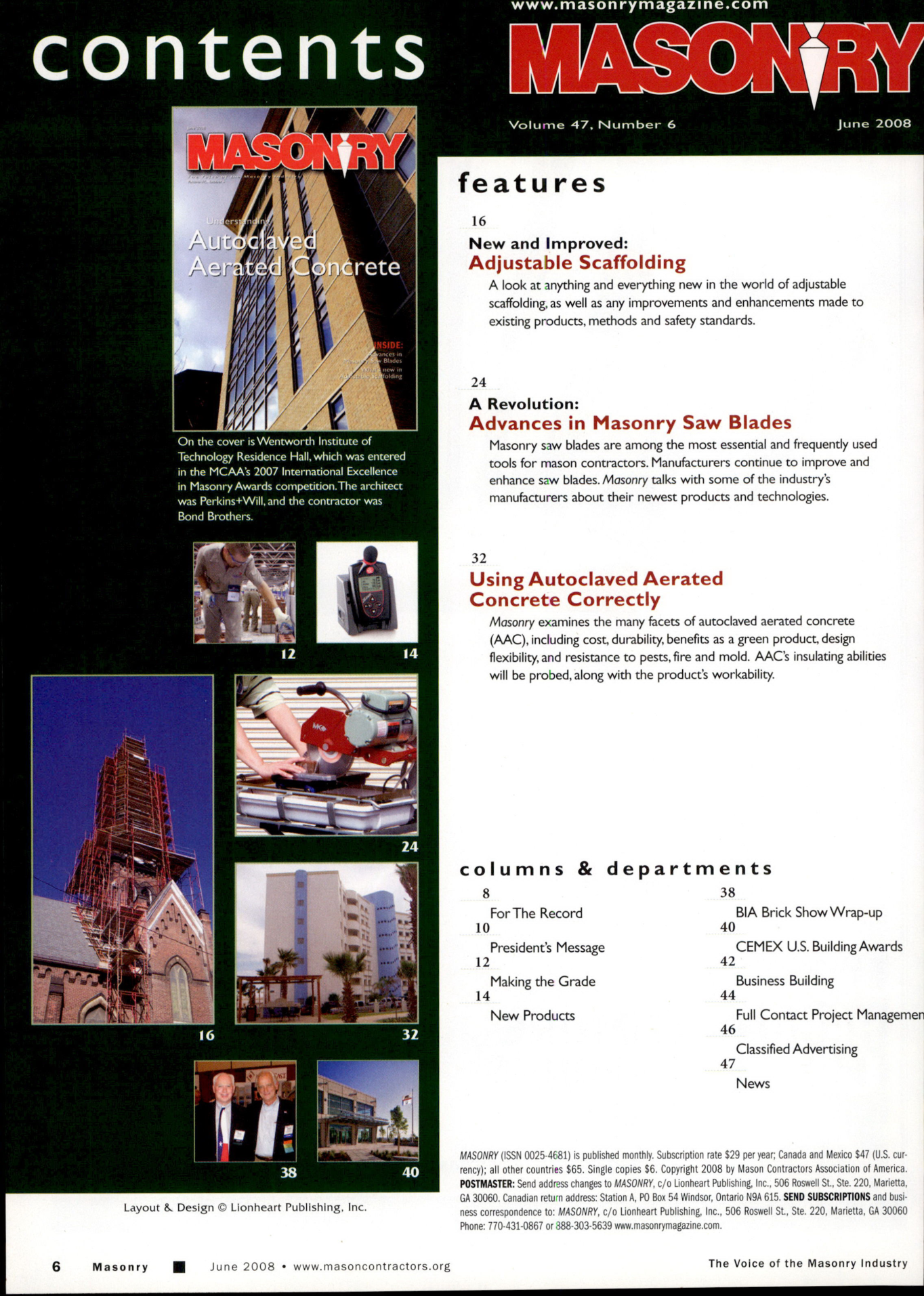 Masonry Magazine June 2008 Page. 8