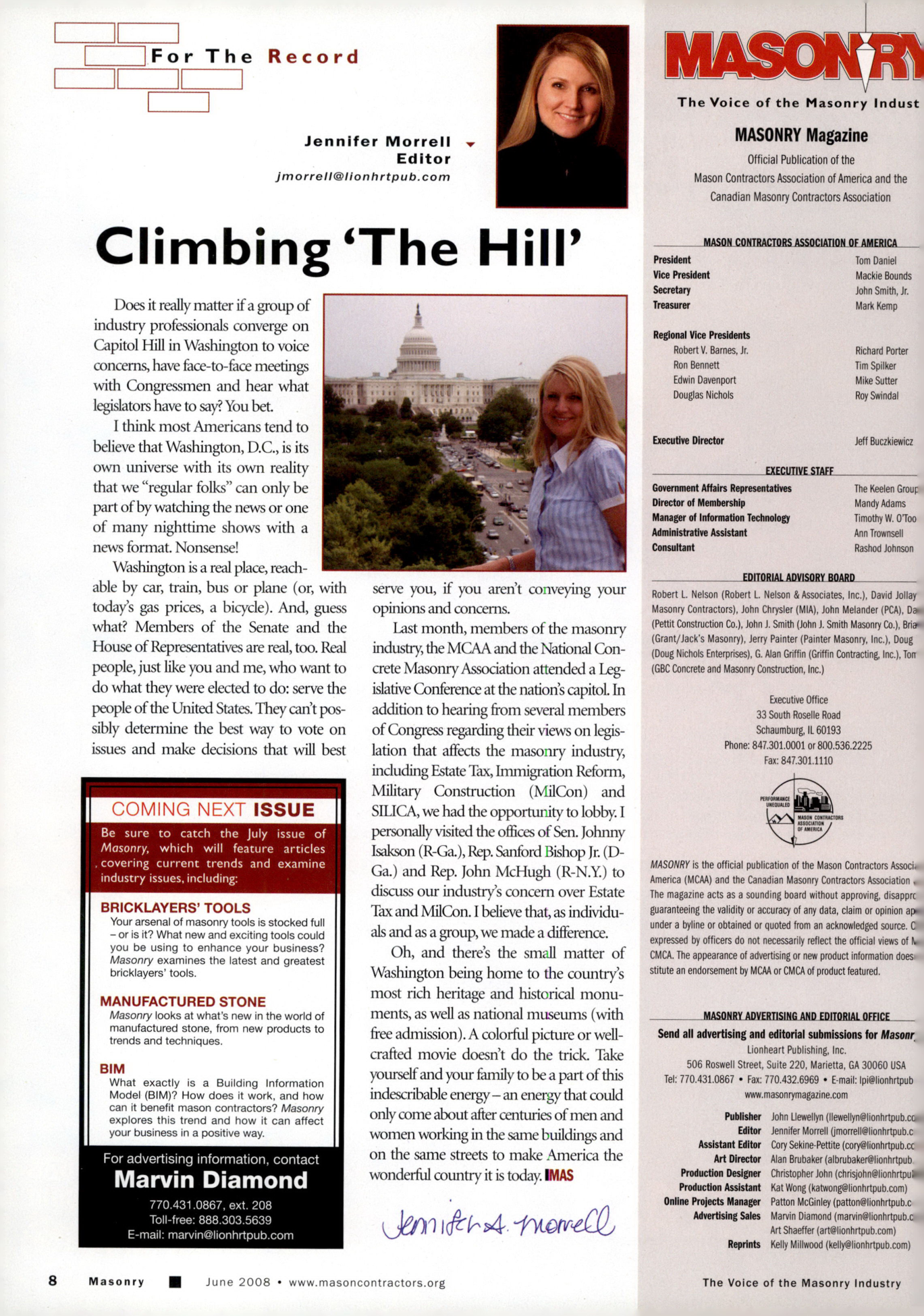 Masonry Magazine June 2008 Page. 10