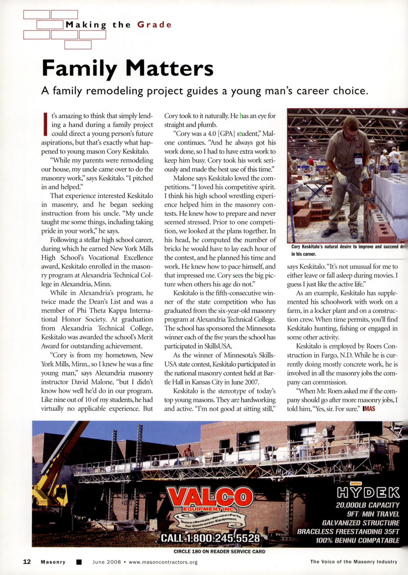 Masonry Magazine June 2008 Page. 14