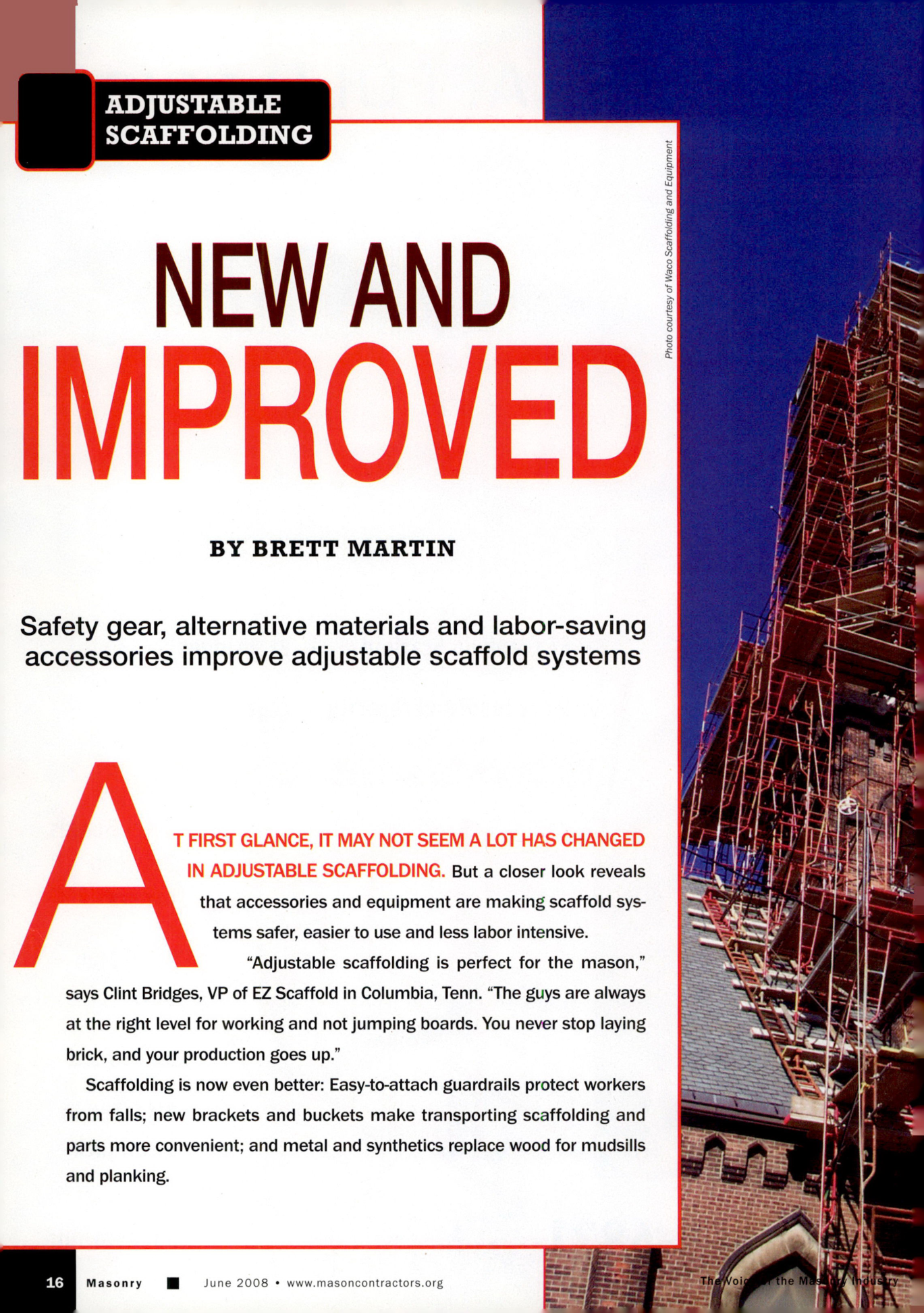 Masonry Magazine June 2008 Page. 18