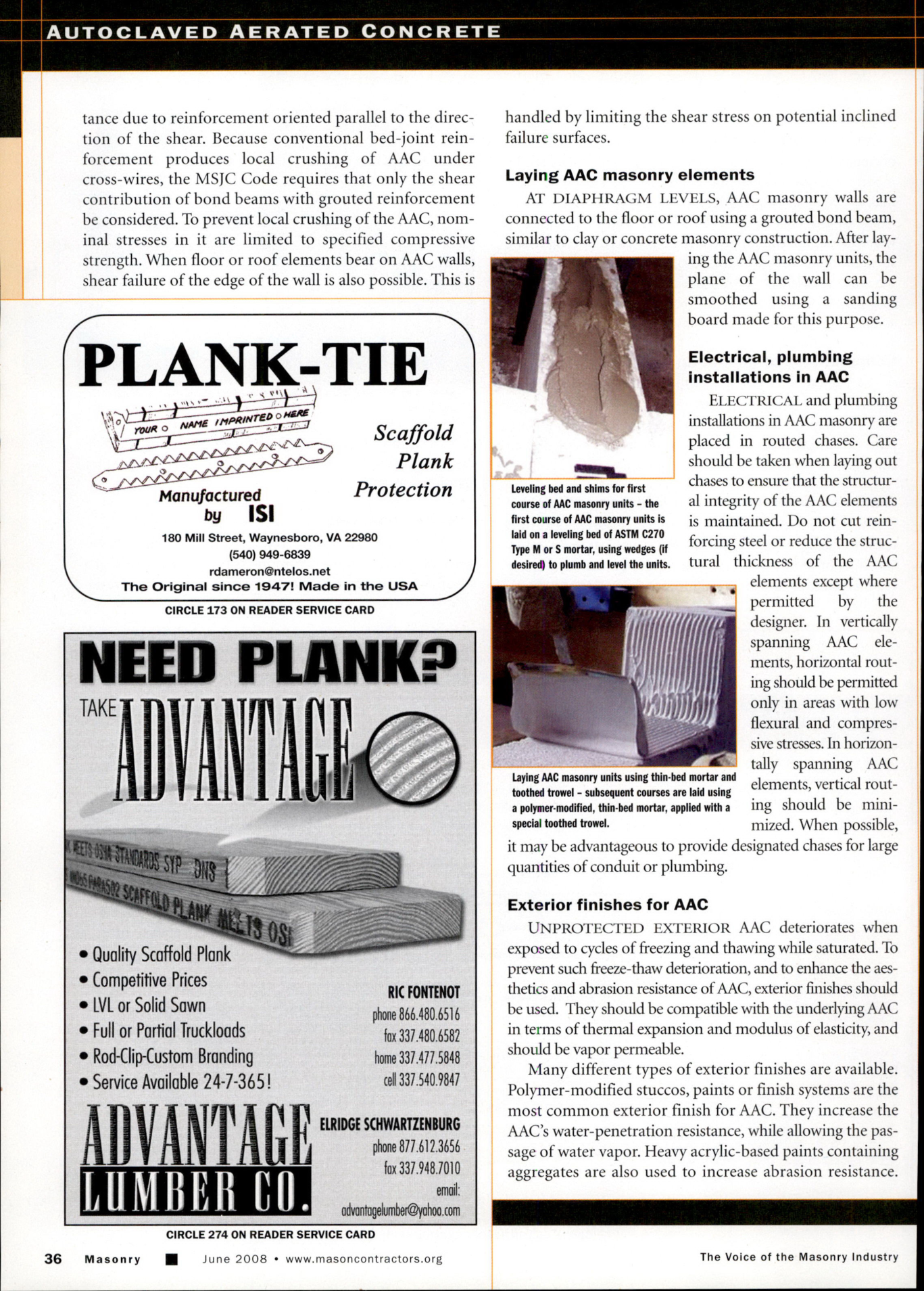 Masonry Magazine June 2008 Page. 38
