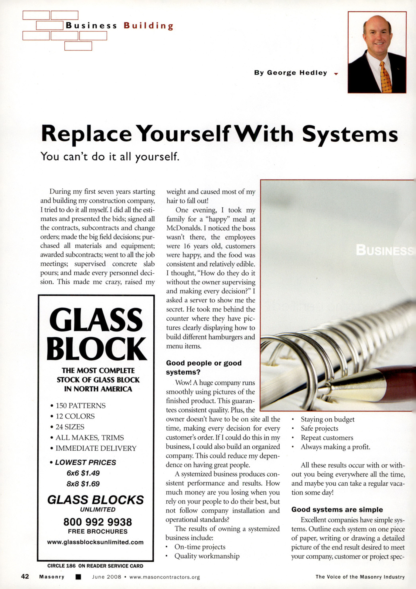 Masonry Magazine June 2008 Page. 44