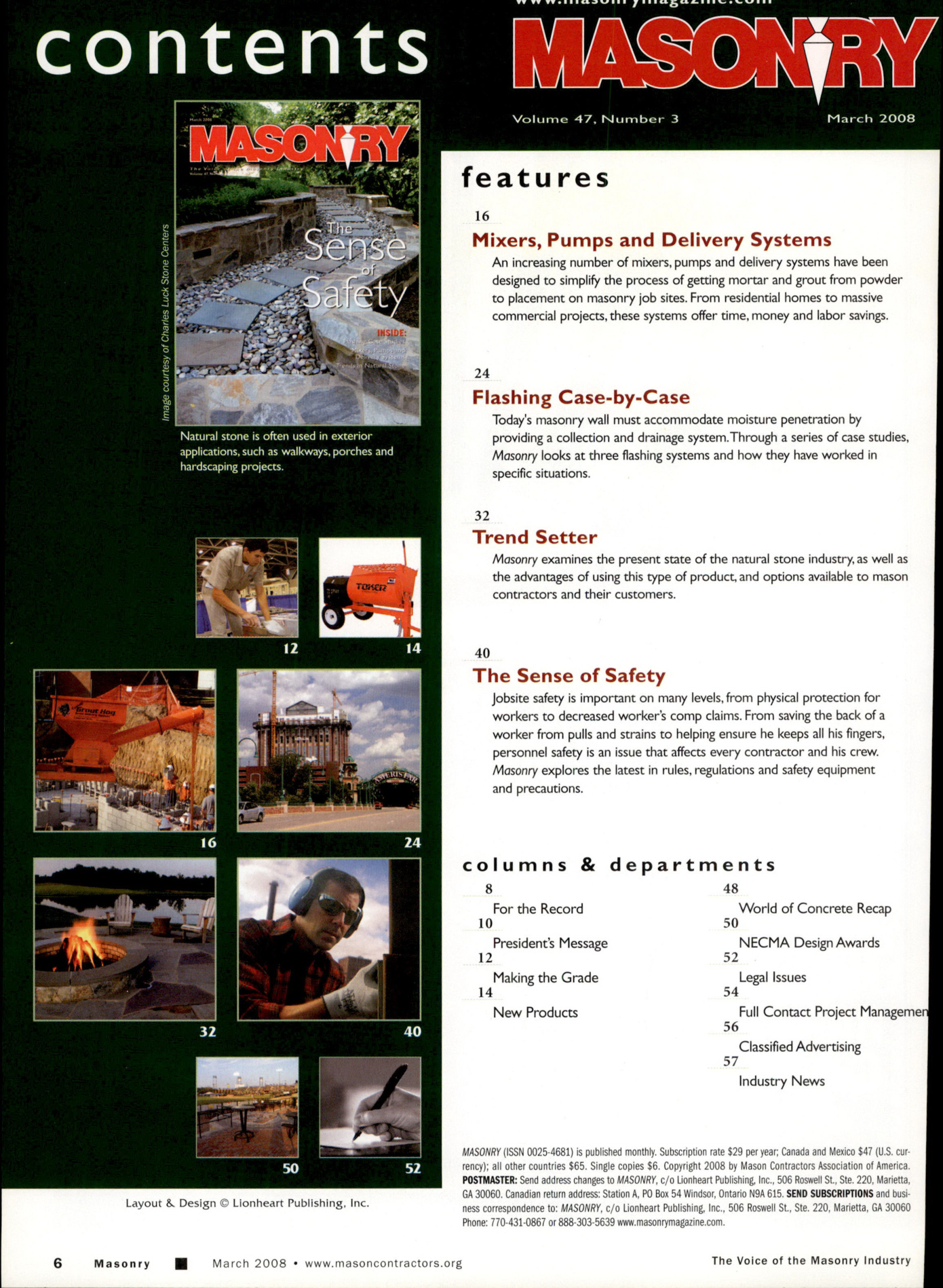 Masonry Magazine March 2008 Page. 8