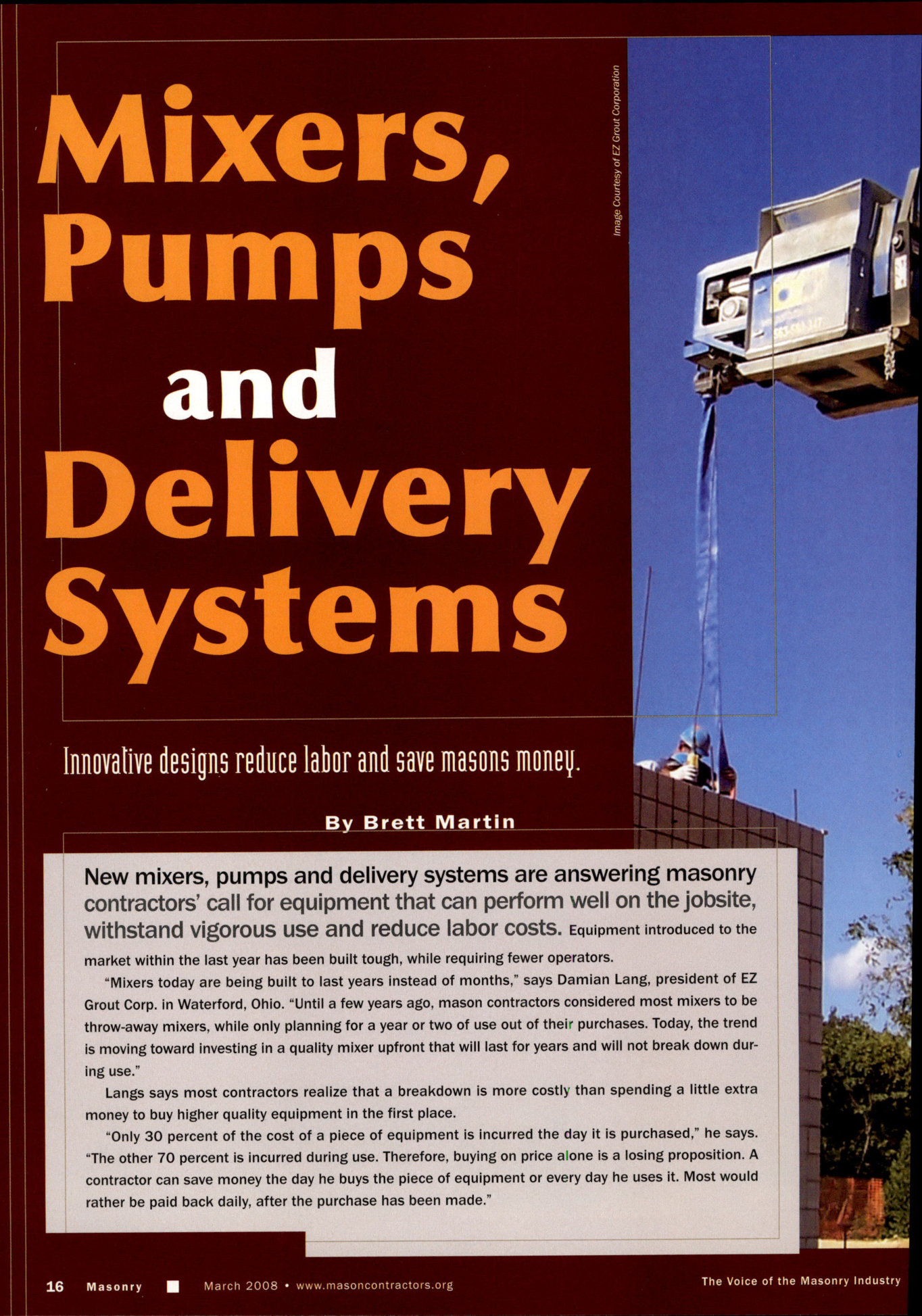 Masonry Magazine March 2008 Page. 18