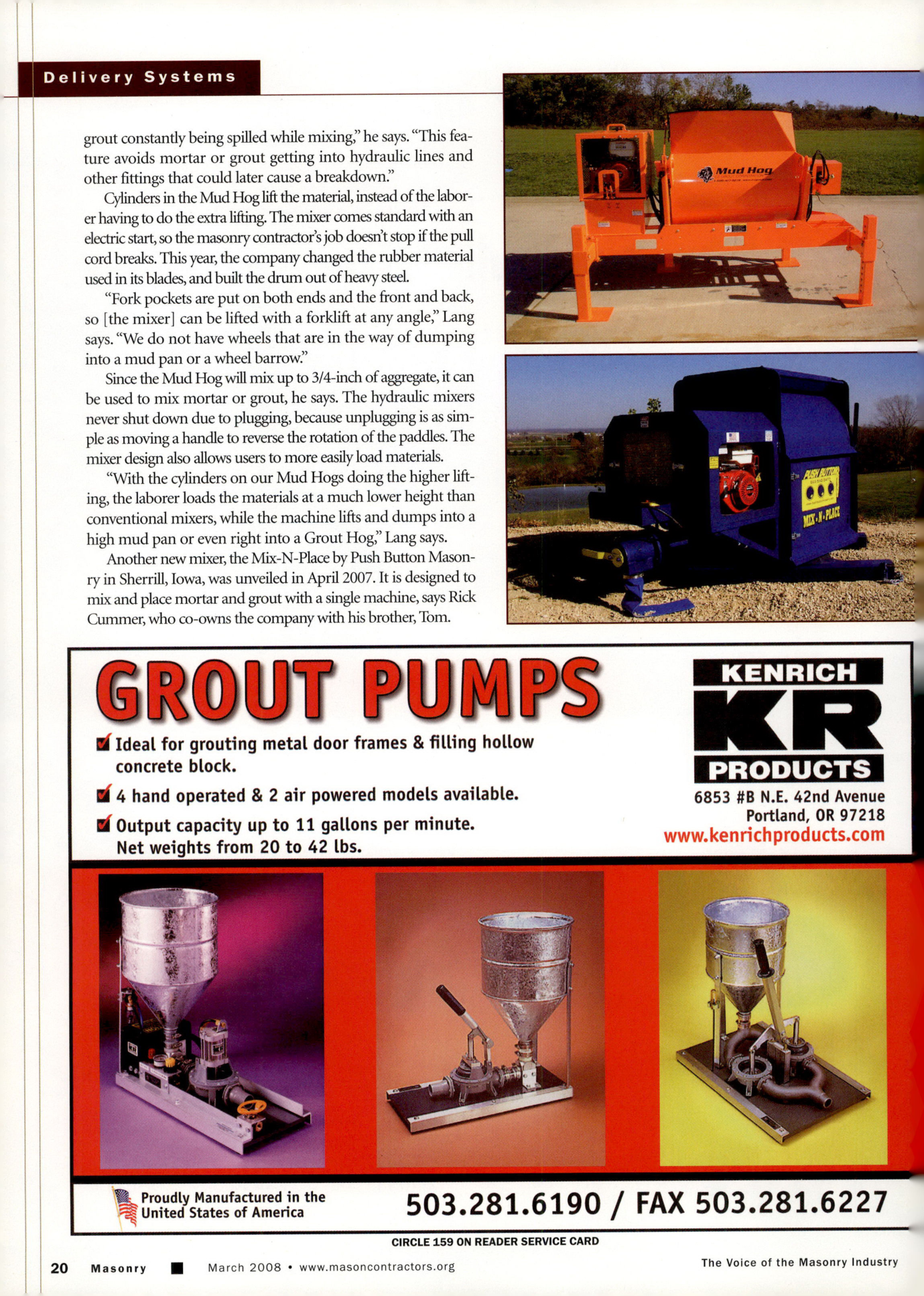 Masonry Magazine March 2008 Page. 22