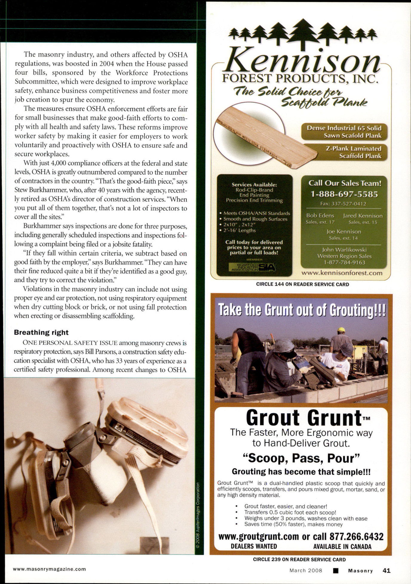 Masonry Magazine March 2008 Page. 43