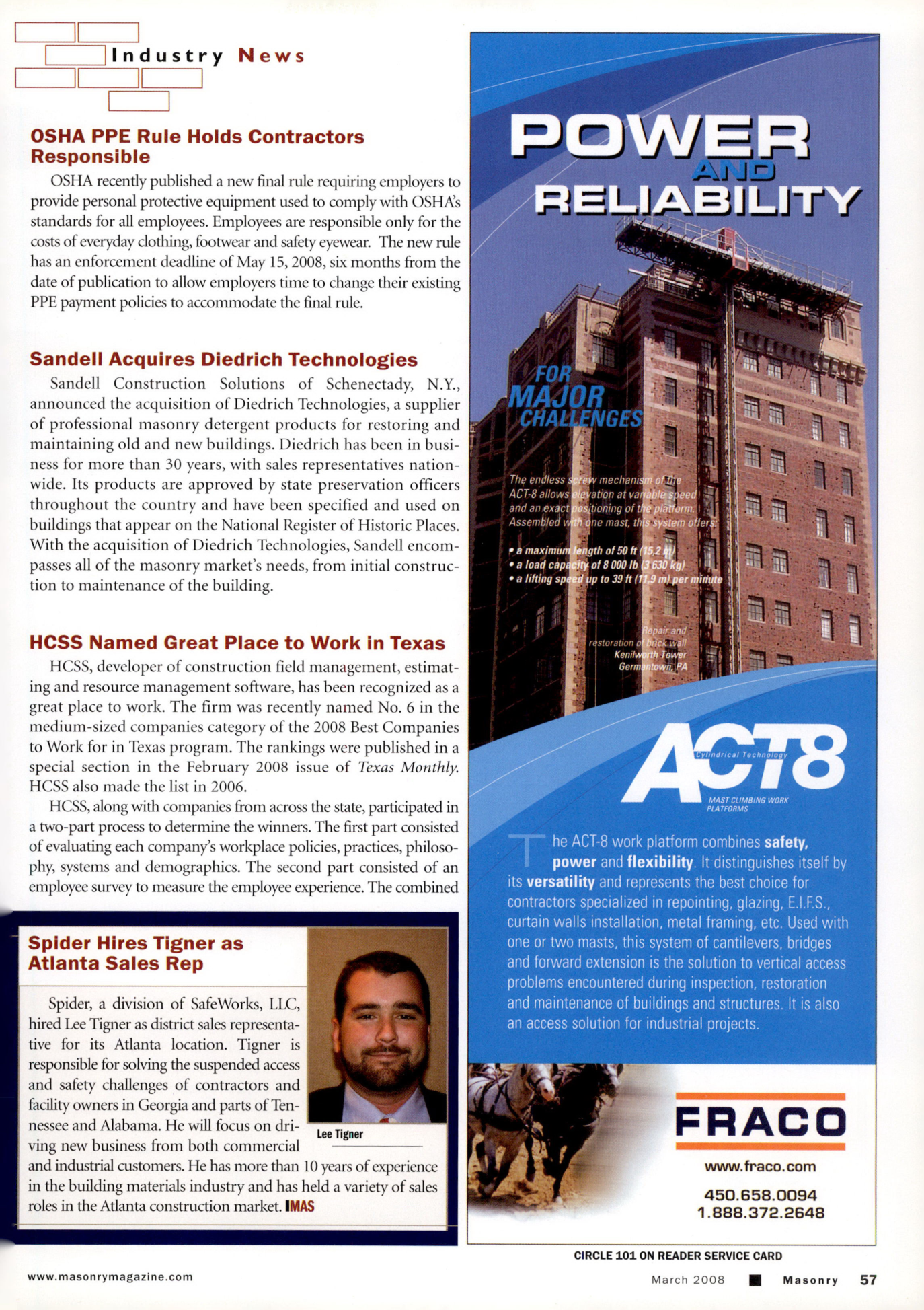 Masonry Magazine March 2008 Page. 67