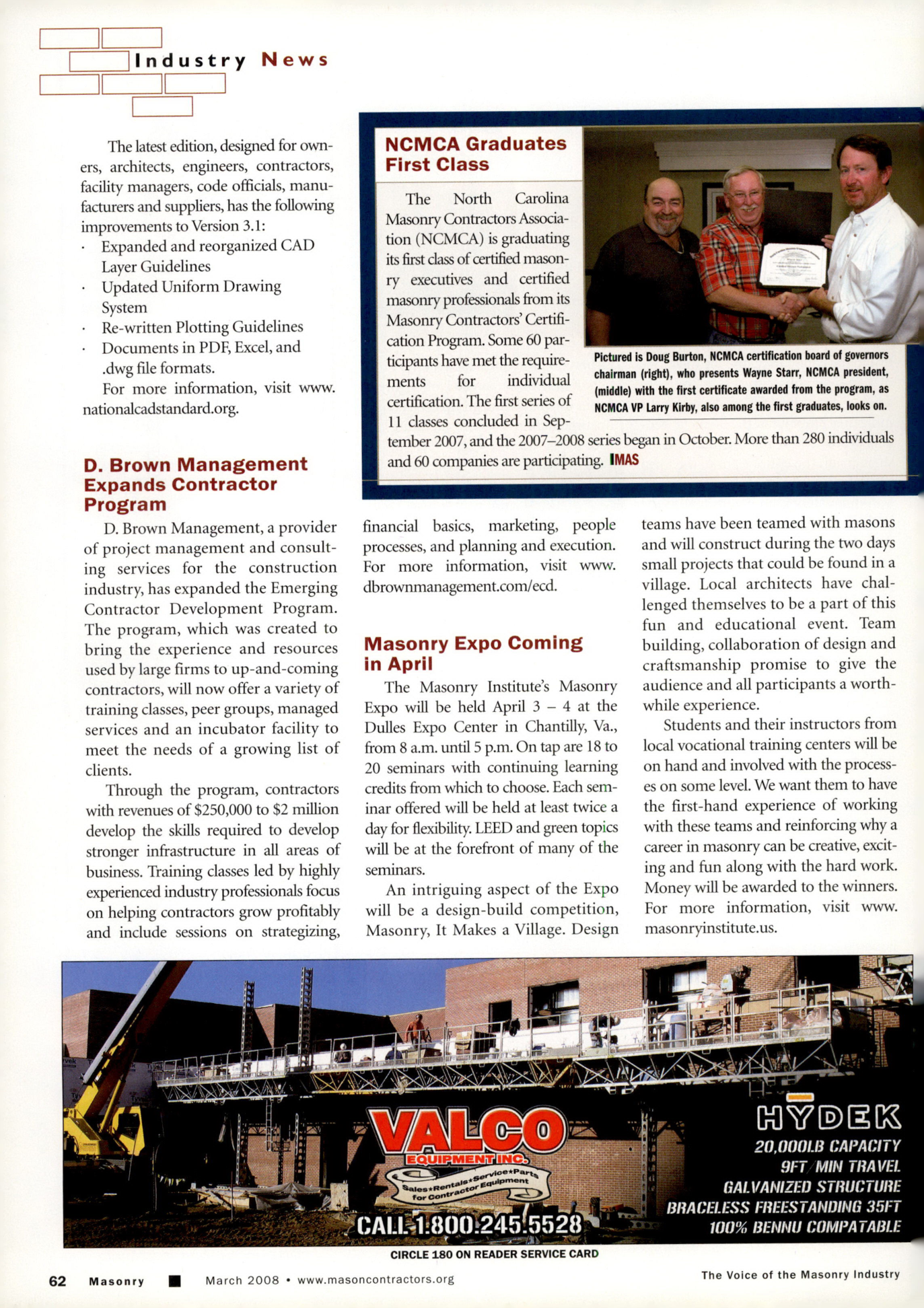 Masonry Magazine March 2008 Page. 72