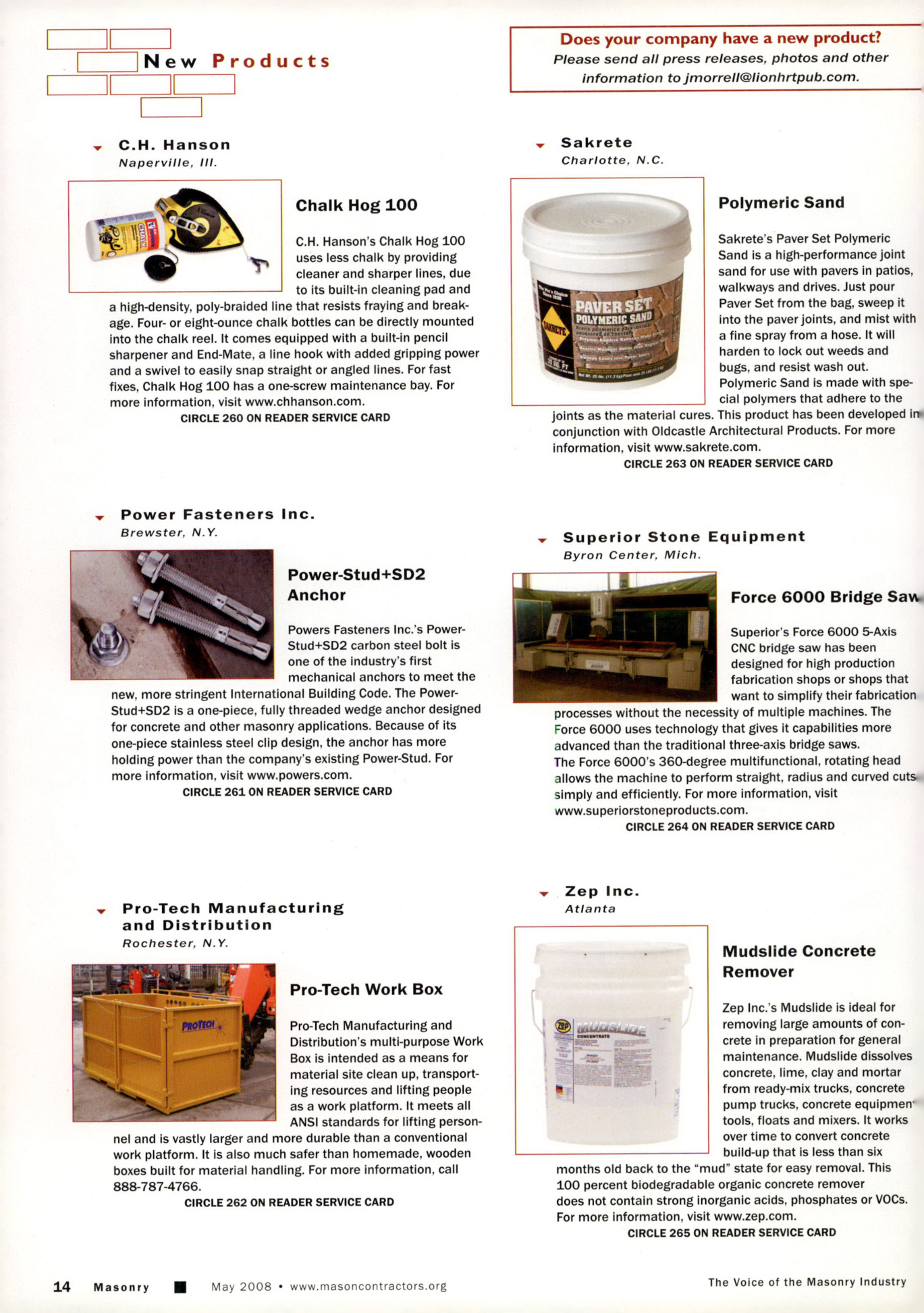 Masonry Magazine May 2008 Page. 16