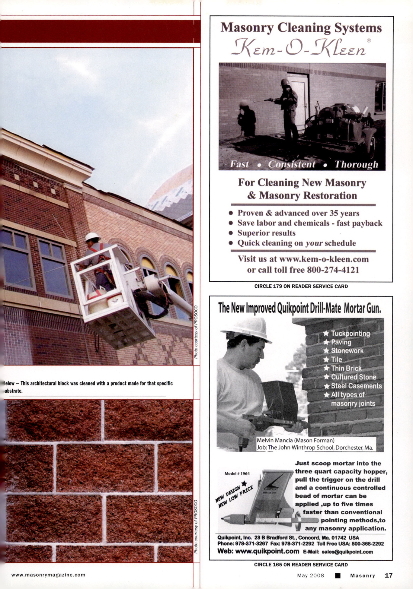 Masonry Magazine May 2008 Page. 19