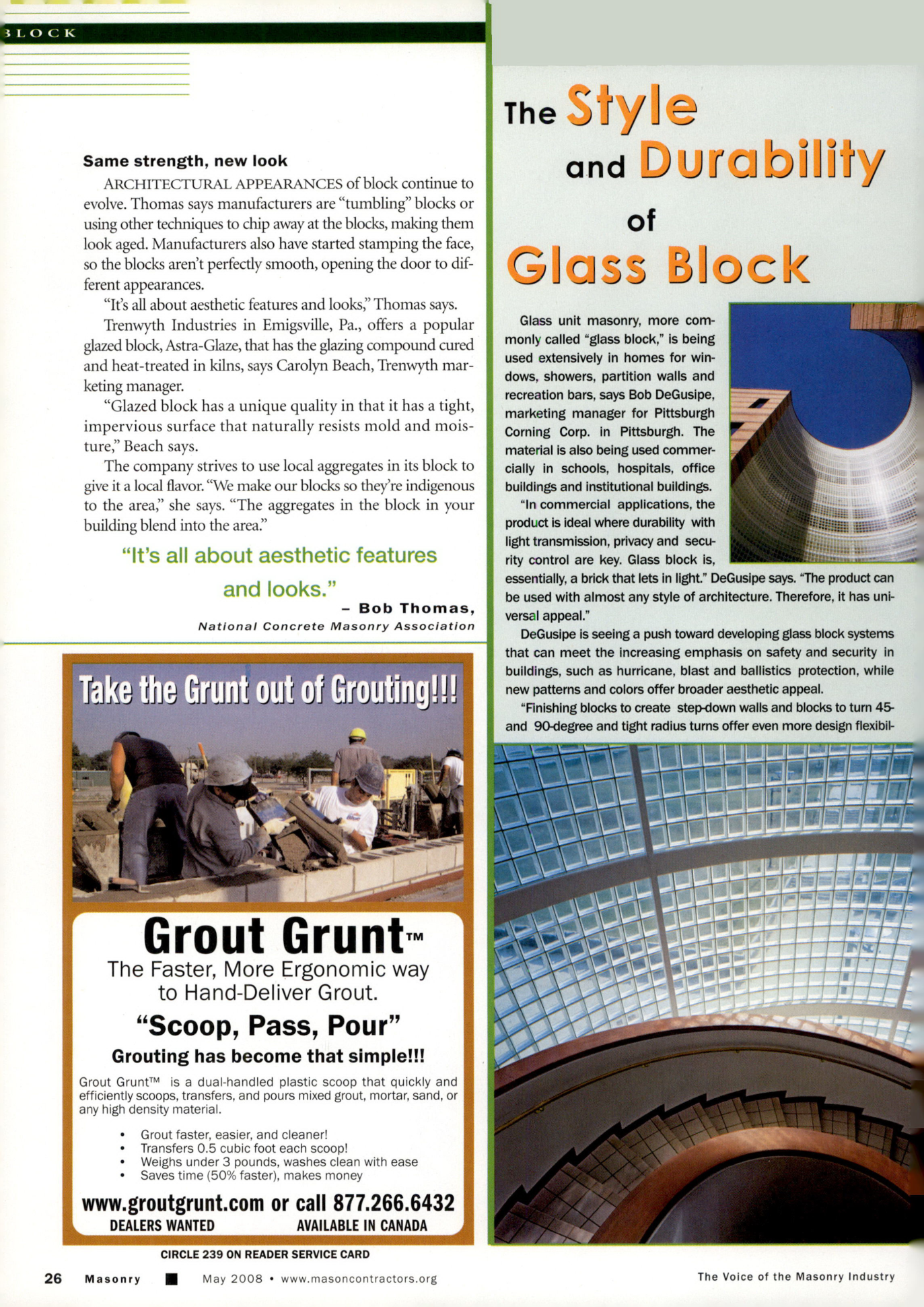 Masonry Magazine May 2008 Page. 28