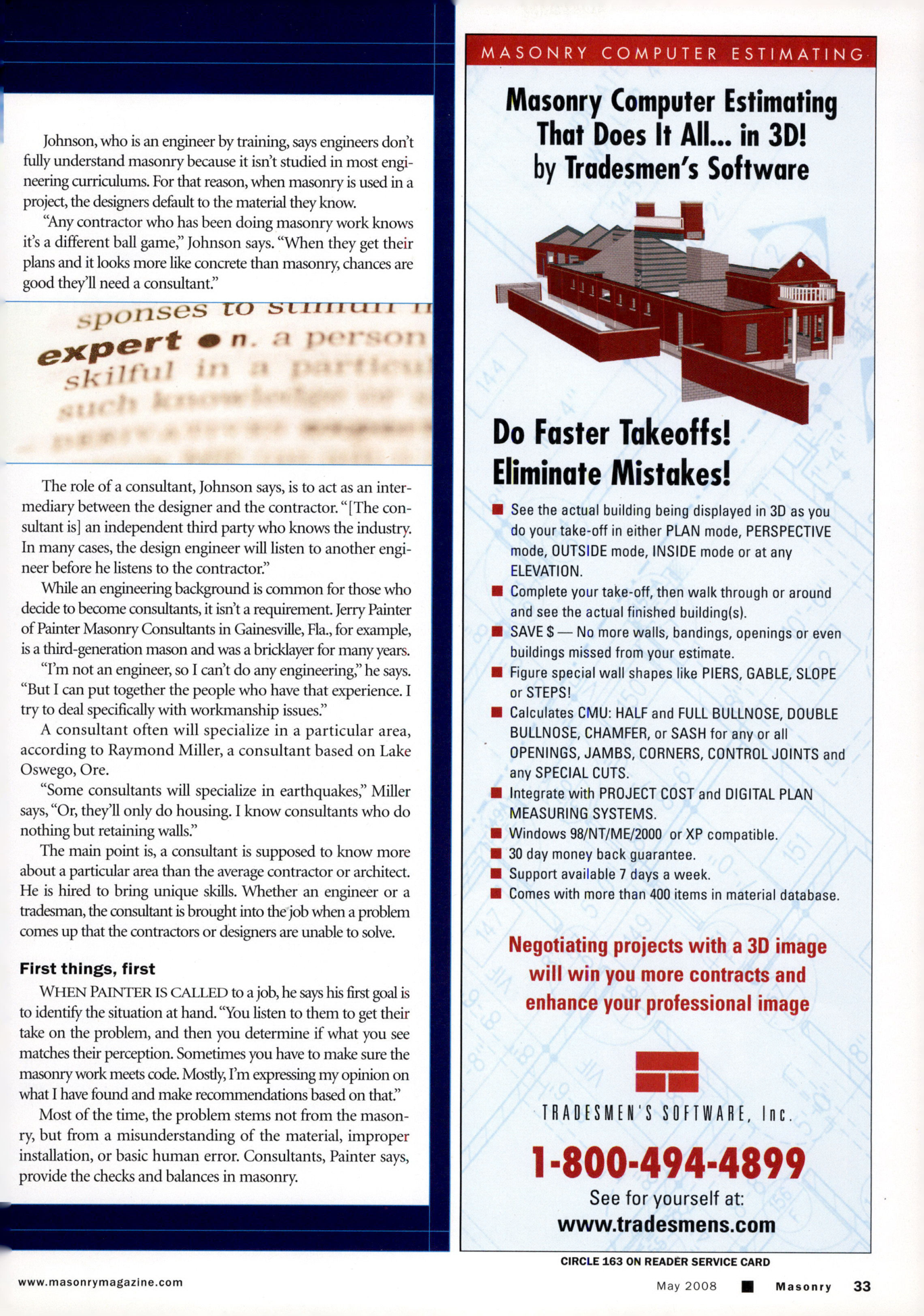 Masonry Magazine May 2008 Page. 35