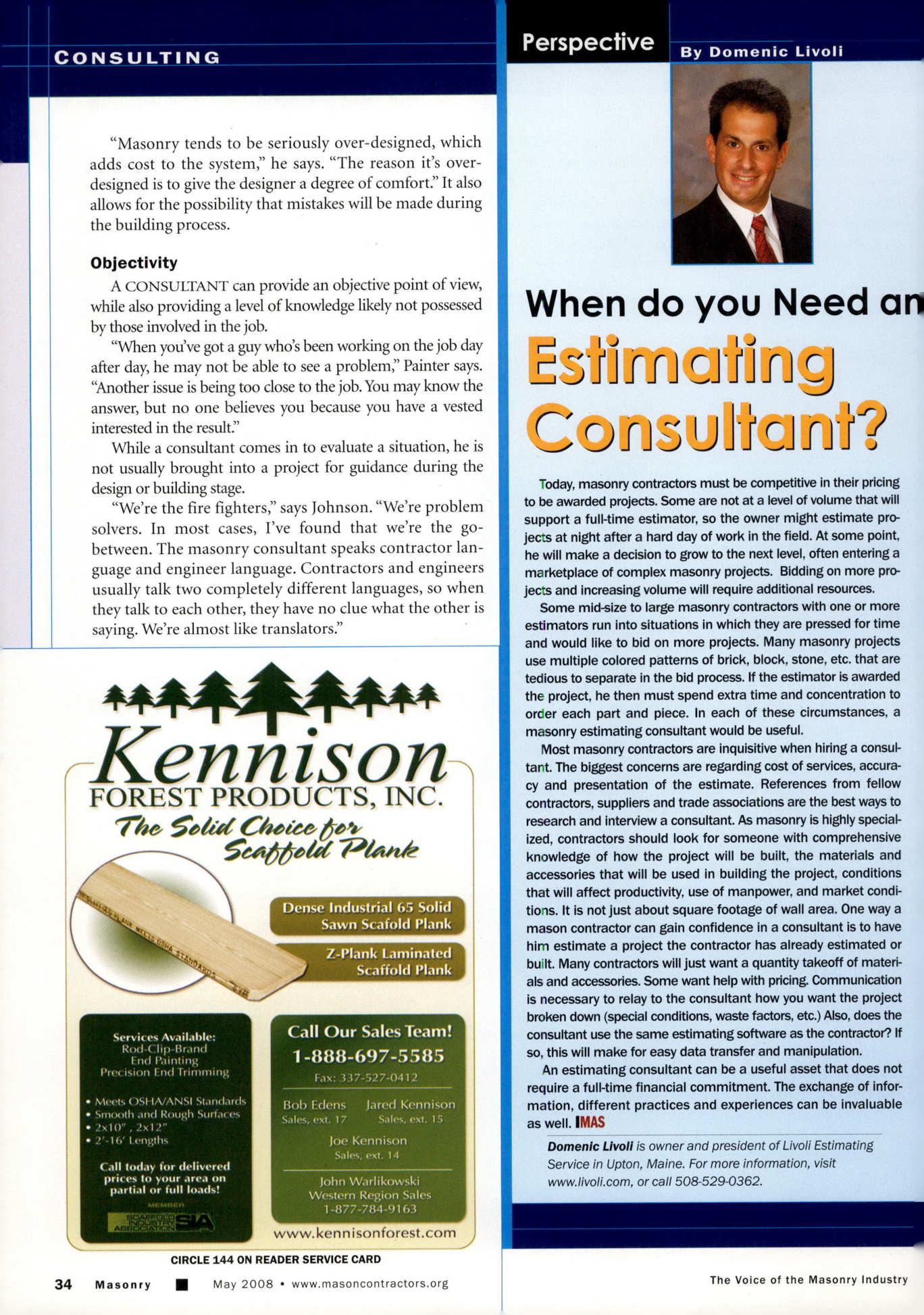 Masonry Magazine May 2008 Page. 36
