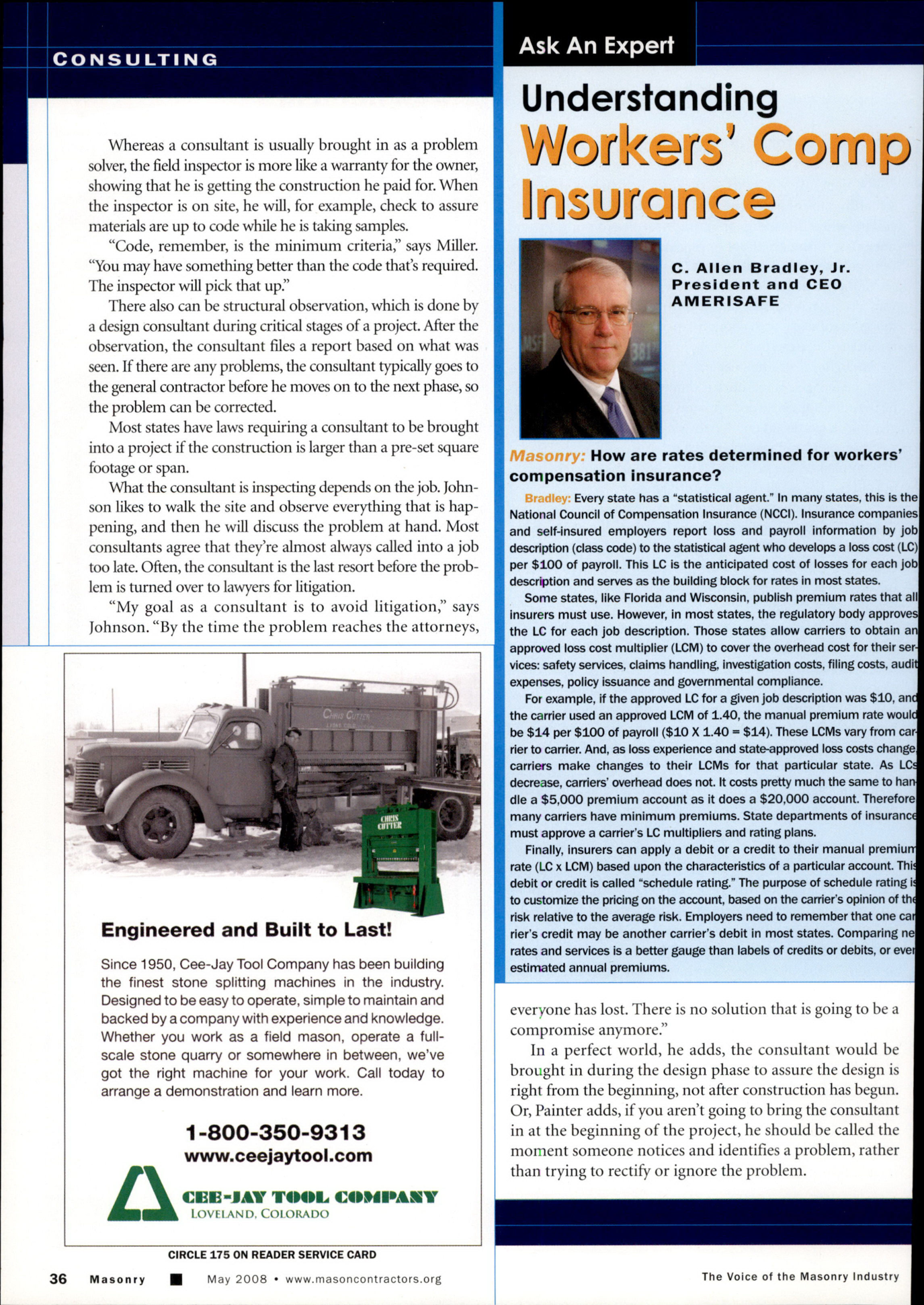 Masonry Magazine May 2008 Page. 38