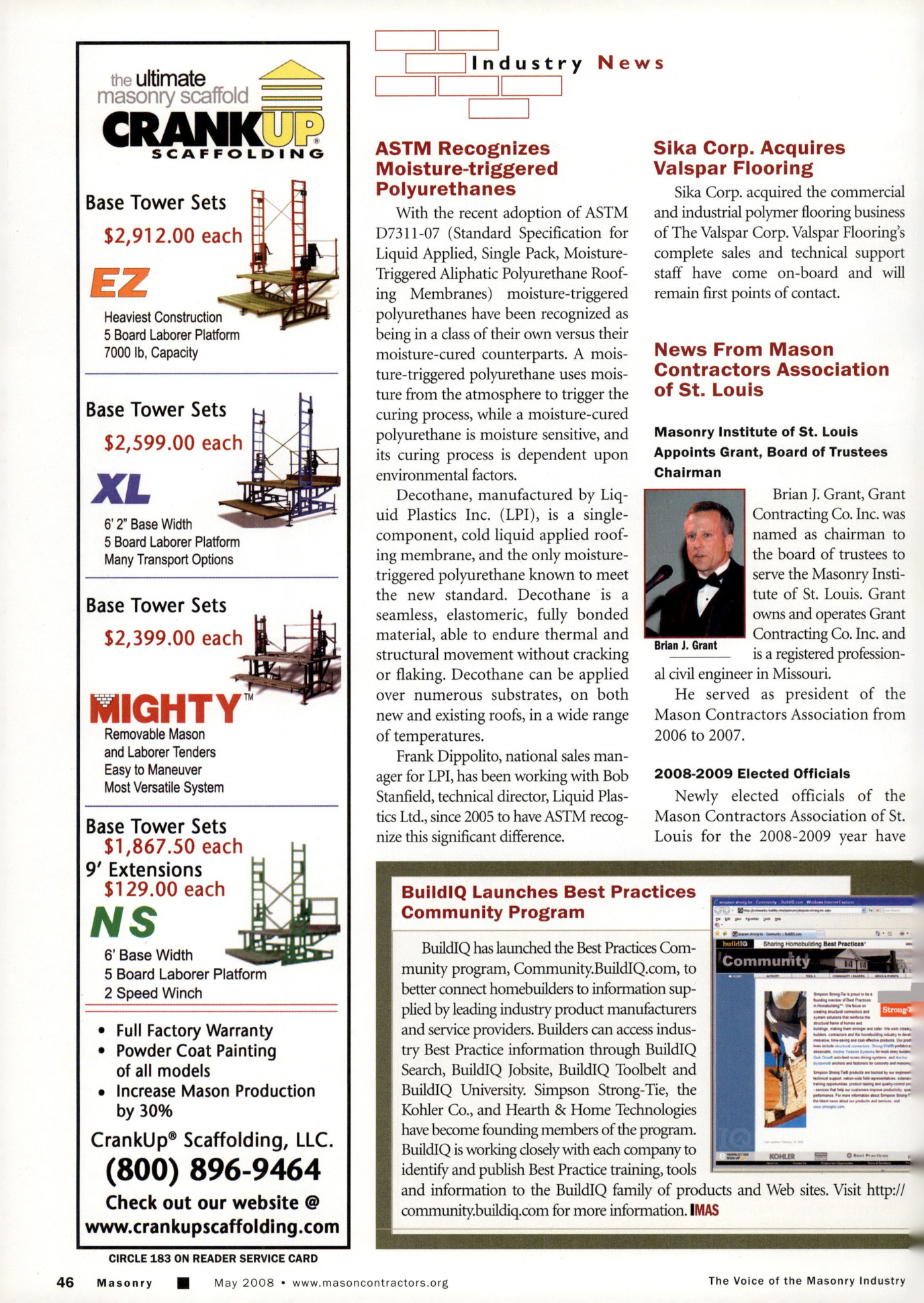 Masonry Magazine May 2008 Page. 48