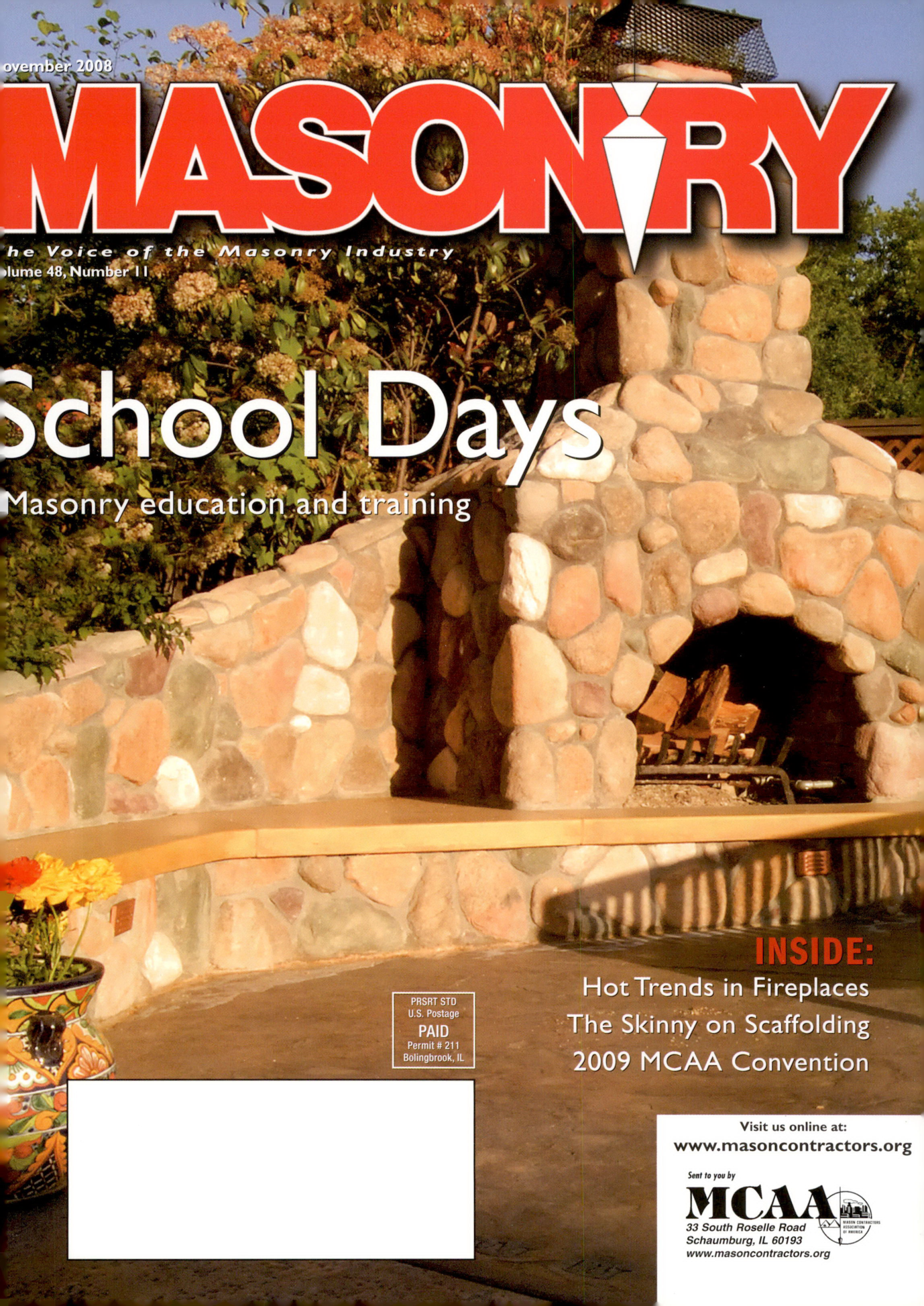 Masonry Magazine November 2008 Page. 1