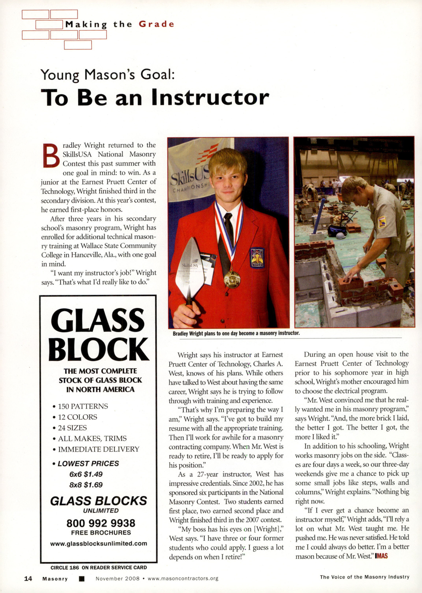 Masonry Magazine November 2008 Page. 16