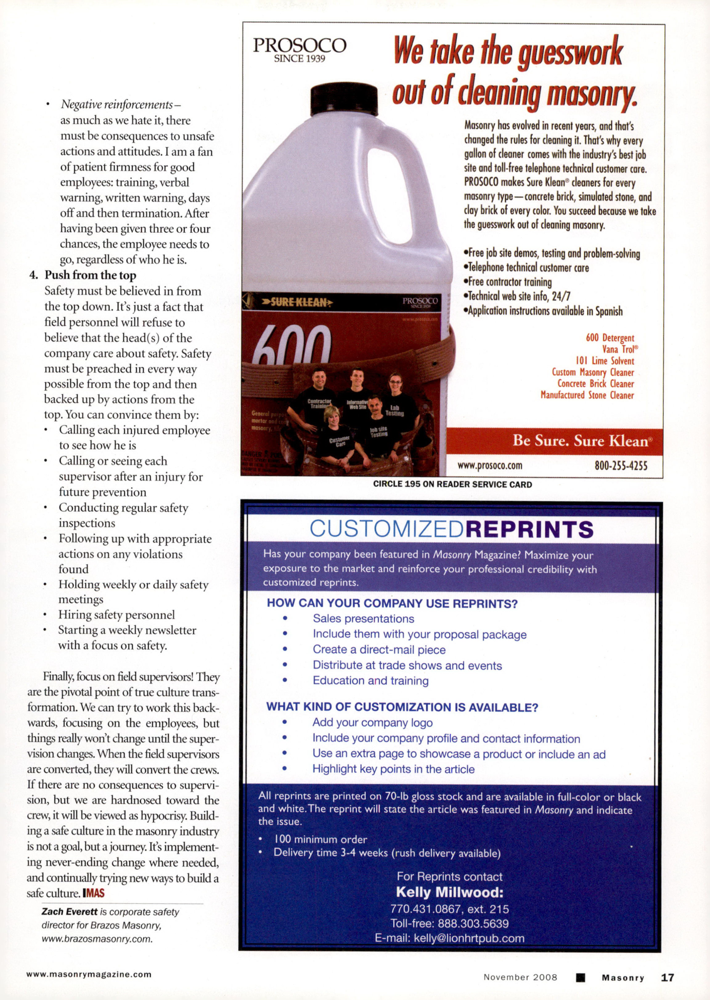Masonry Magazine November 2008 Page. 19