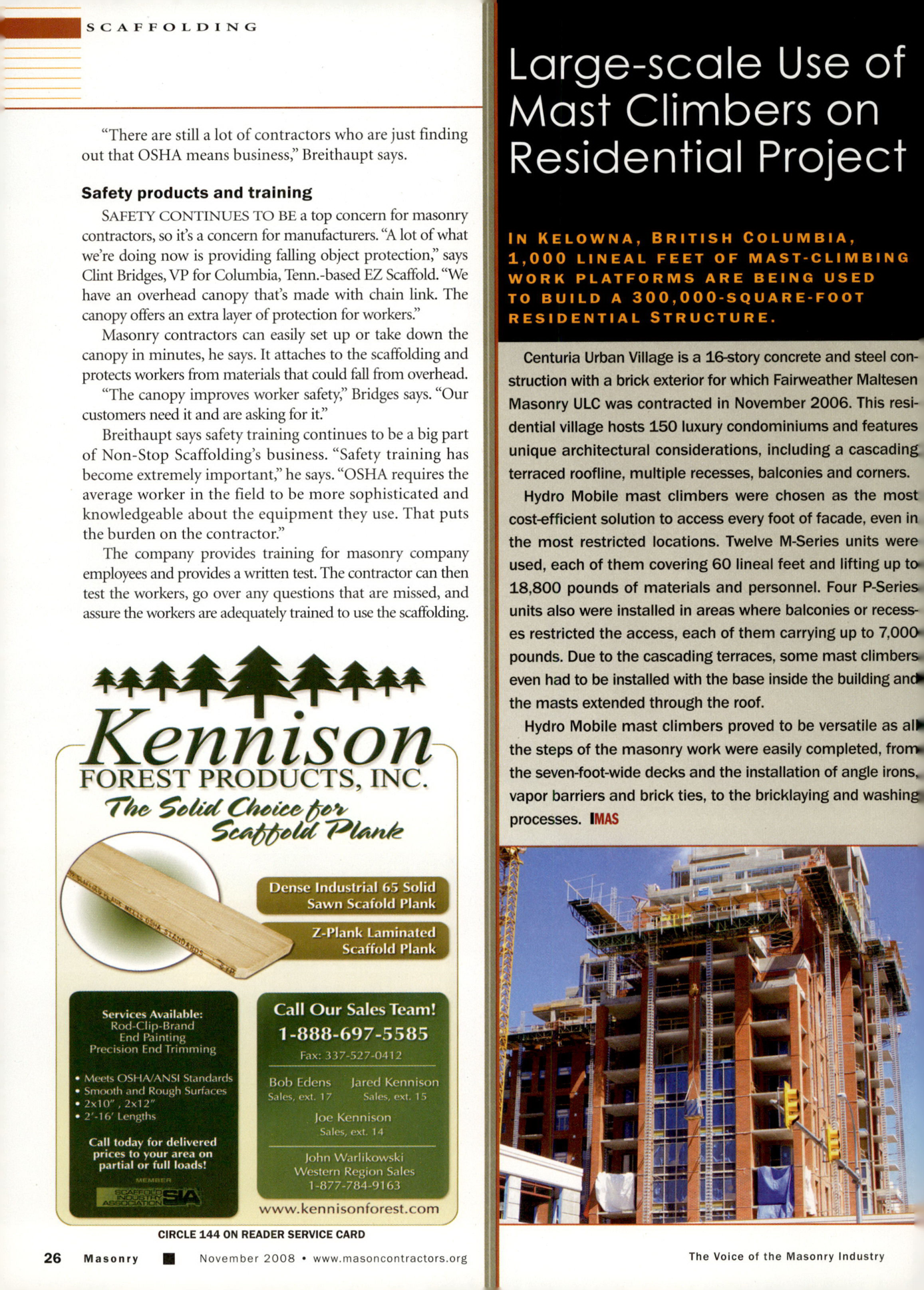 Masonry Magazine November 2008 Page. 28