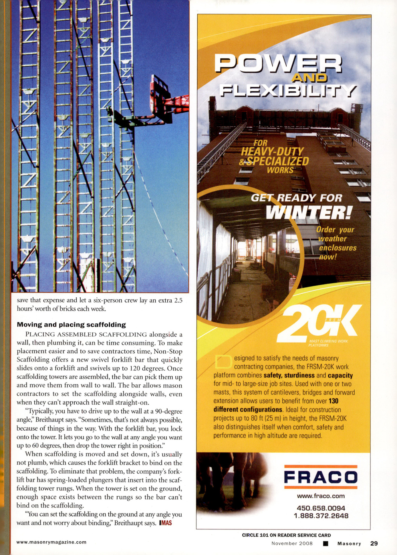 Masonry Magazine November 2008 Page. 31