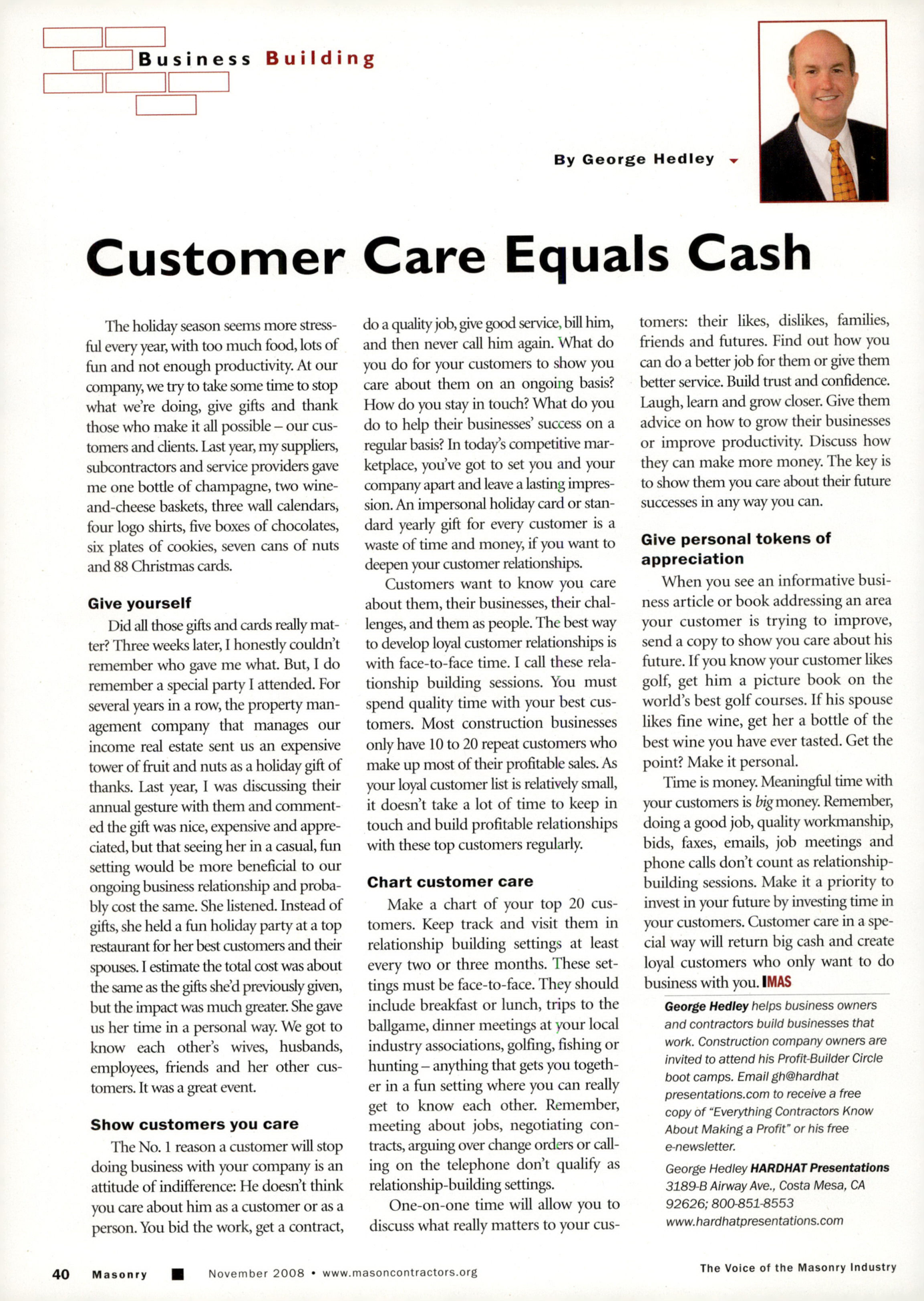 Masonry Magazine November 2008 Page. 42