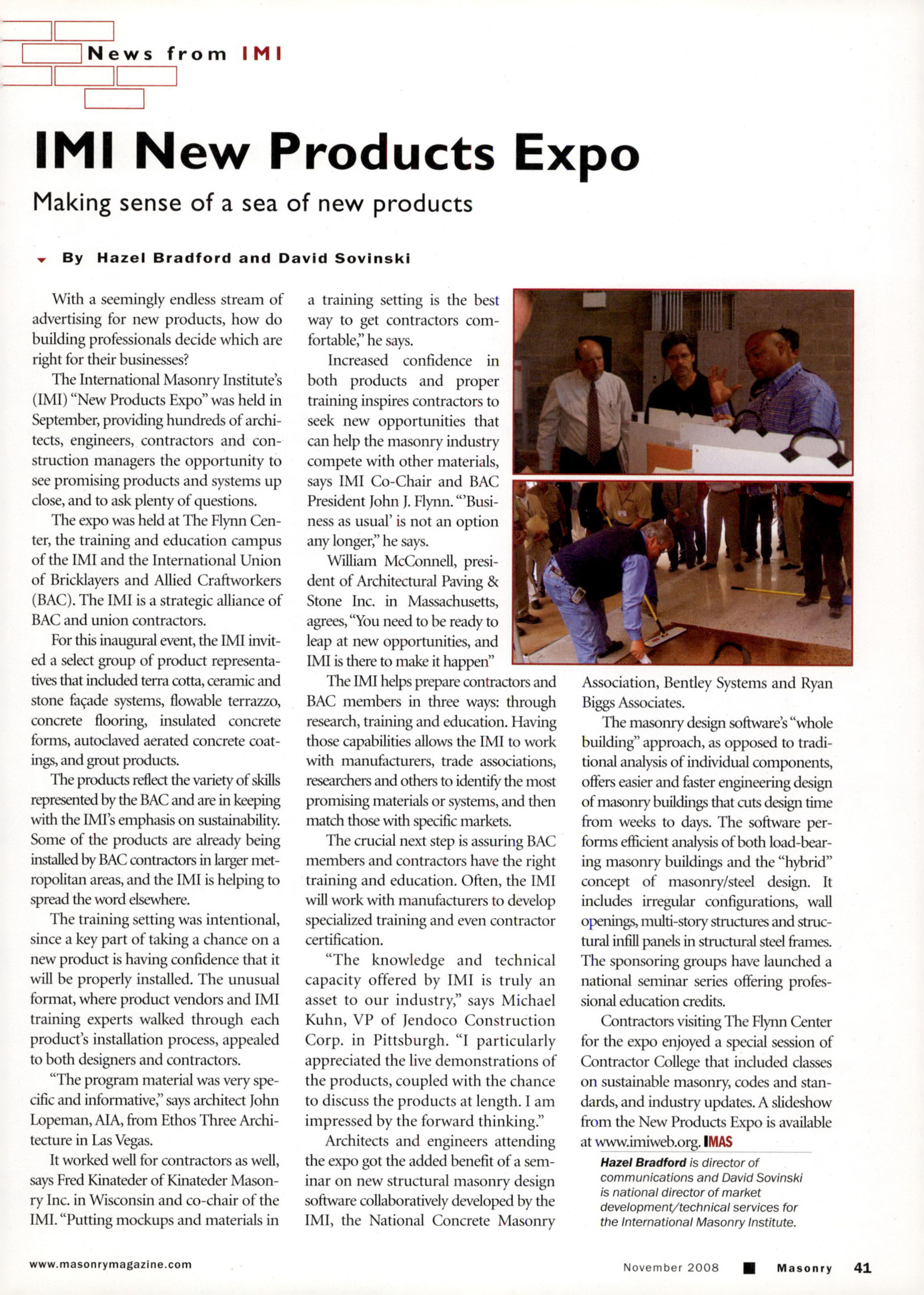 Masonry Magazine November 2008 Page. 43