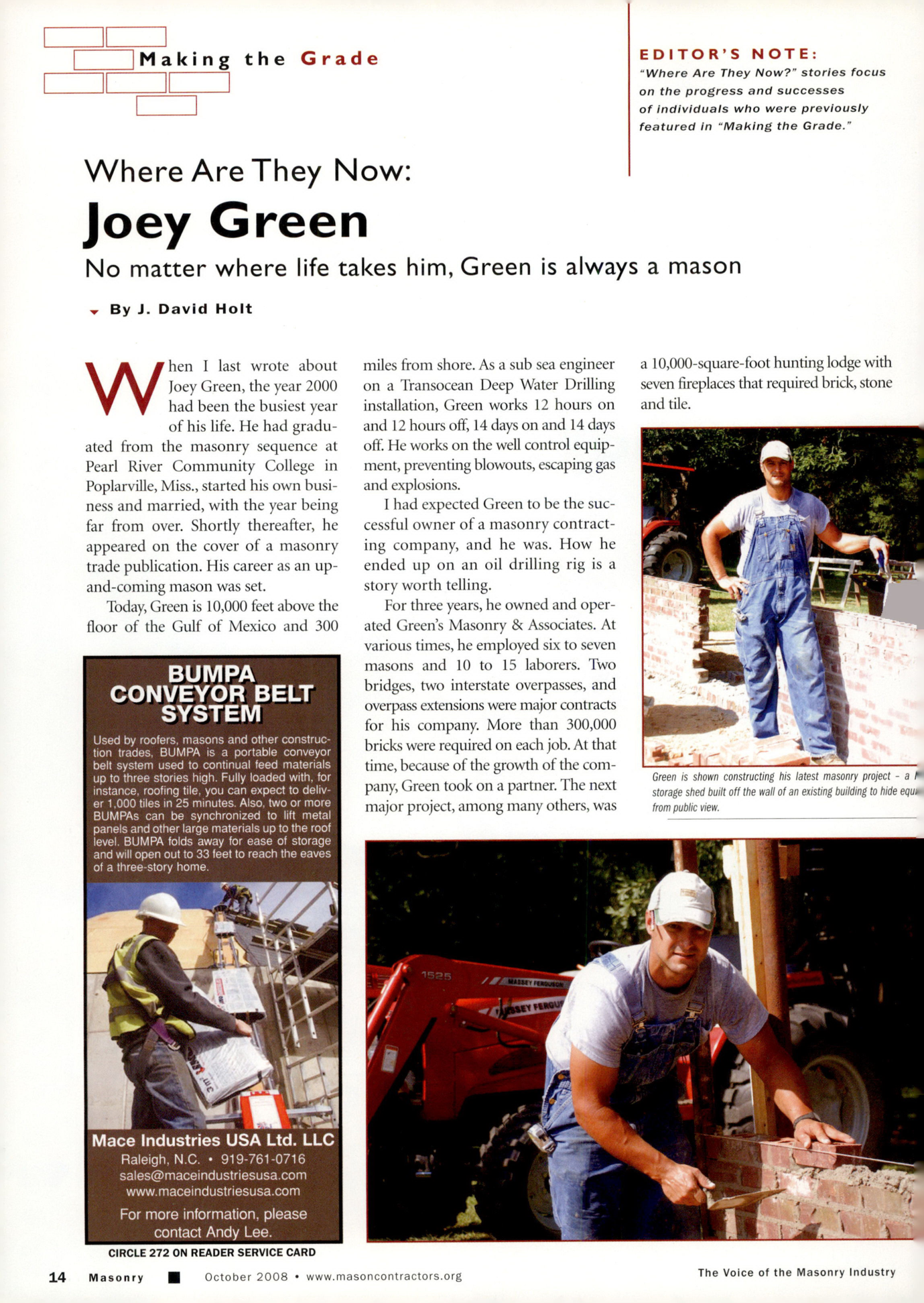 Masonry Magazine October 2008 Page. 16